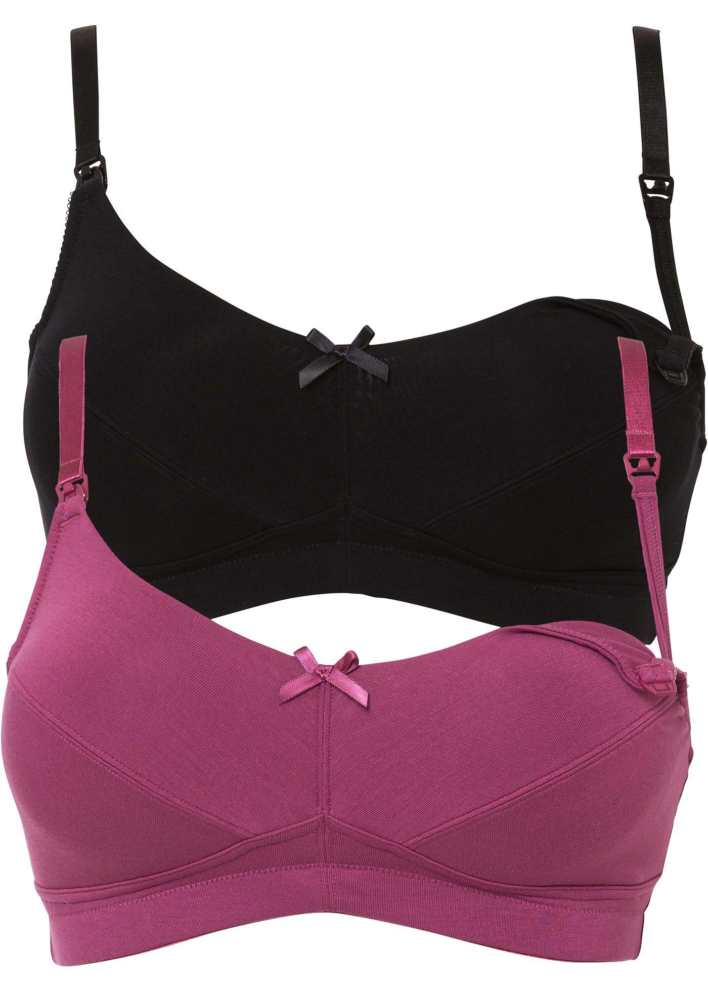 Lot de 2 soutiens-gorge d'allaitement en viscose durable