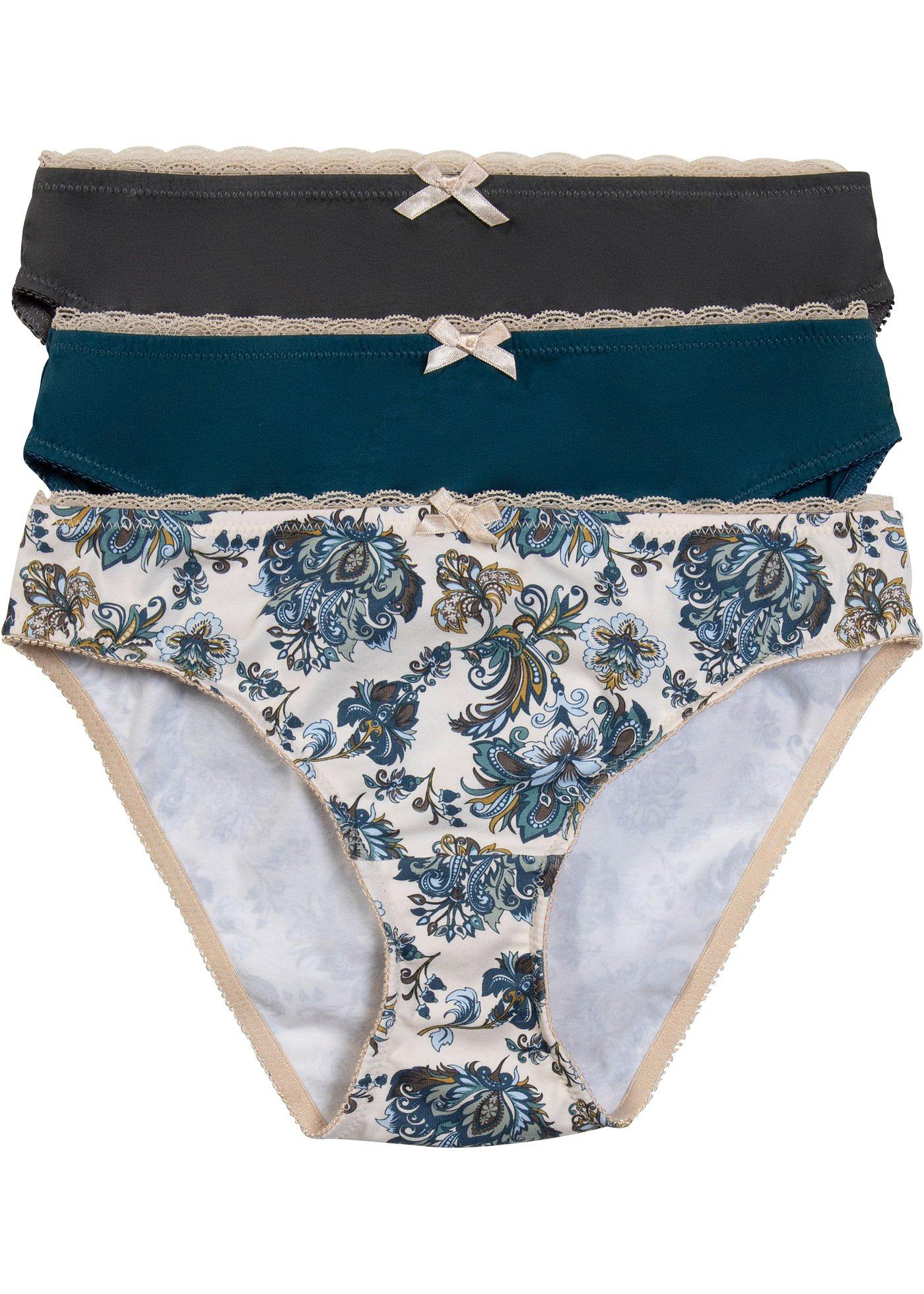 Lot de 3 slips avec coton bio