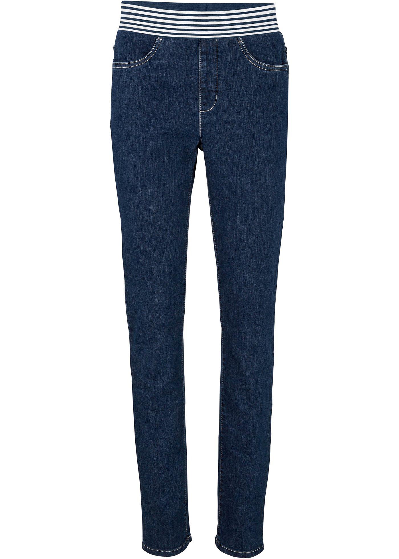 Jegging extensible avec large empiècement rayé à la taille pour plus de liberté de mouvement