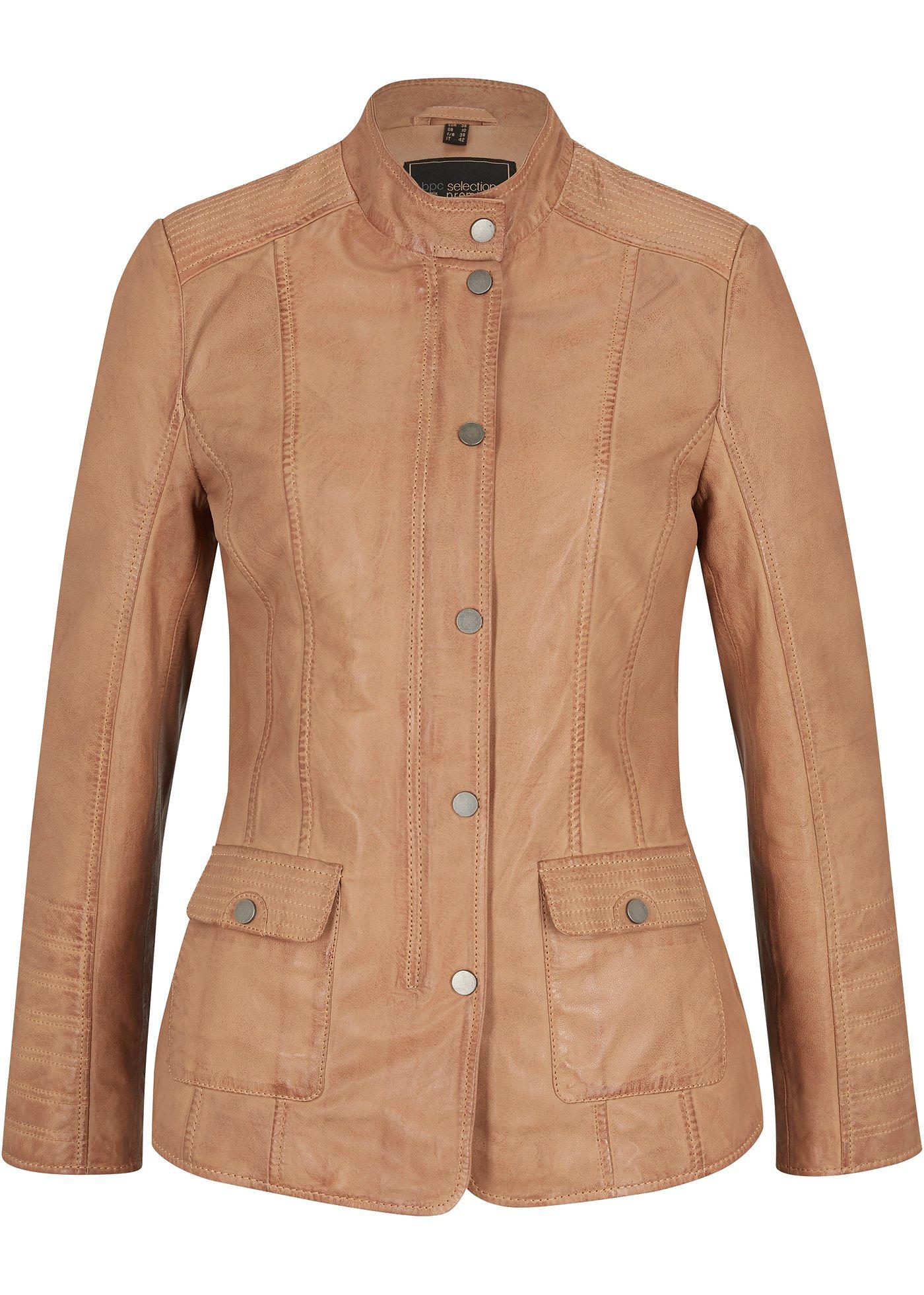 Veste en cuir nappa d'agneau