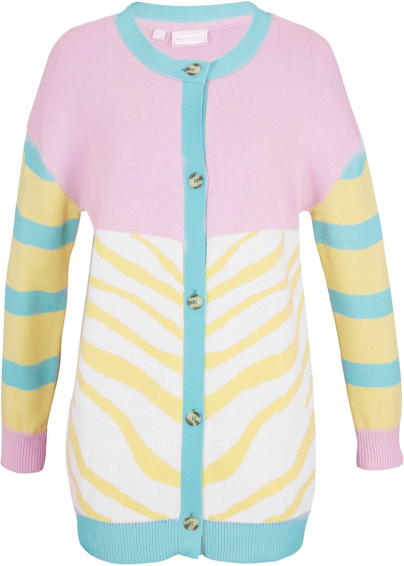 Gilet en maille oversize style color block