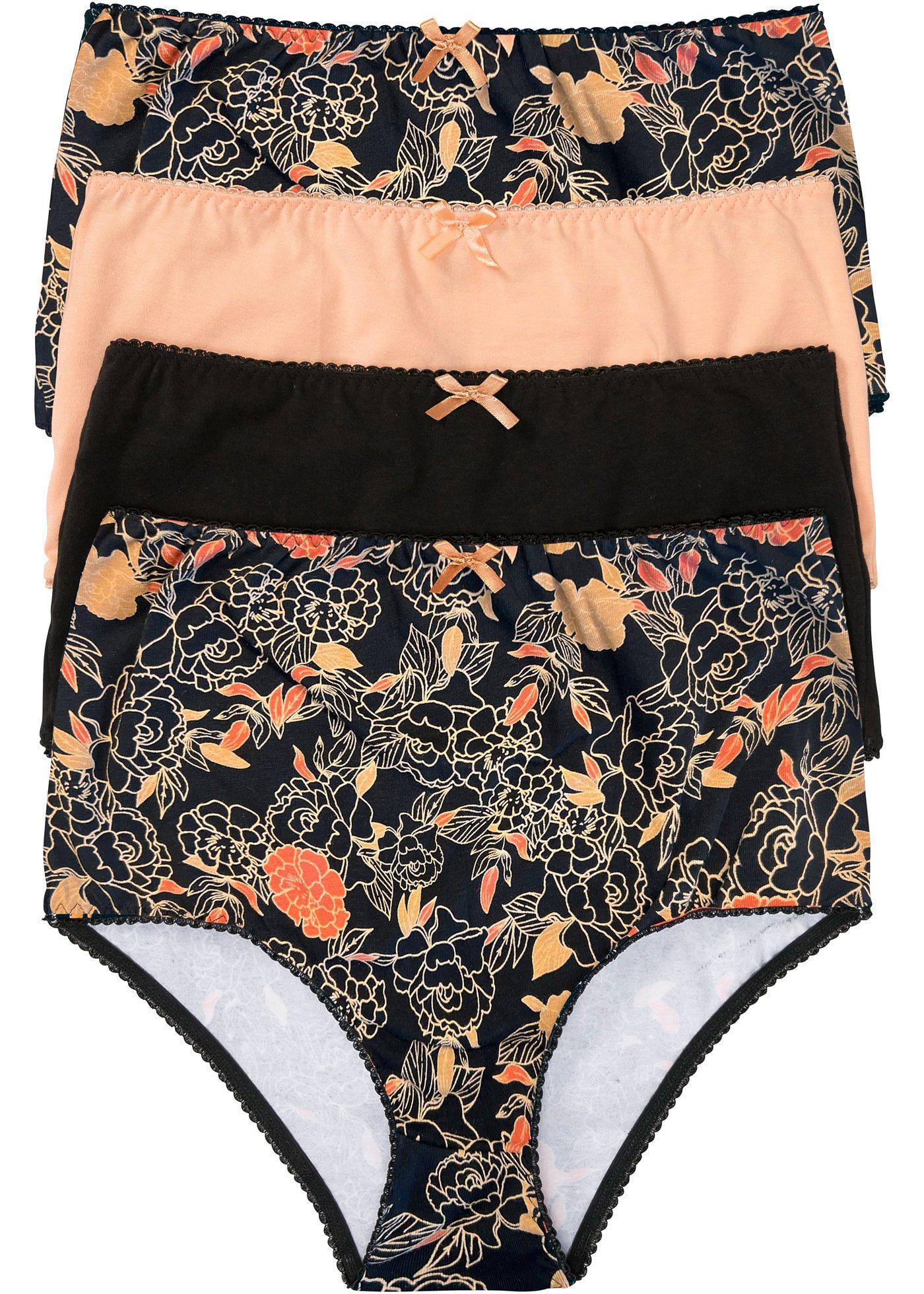 Lot de 4 slips taille haute