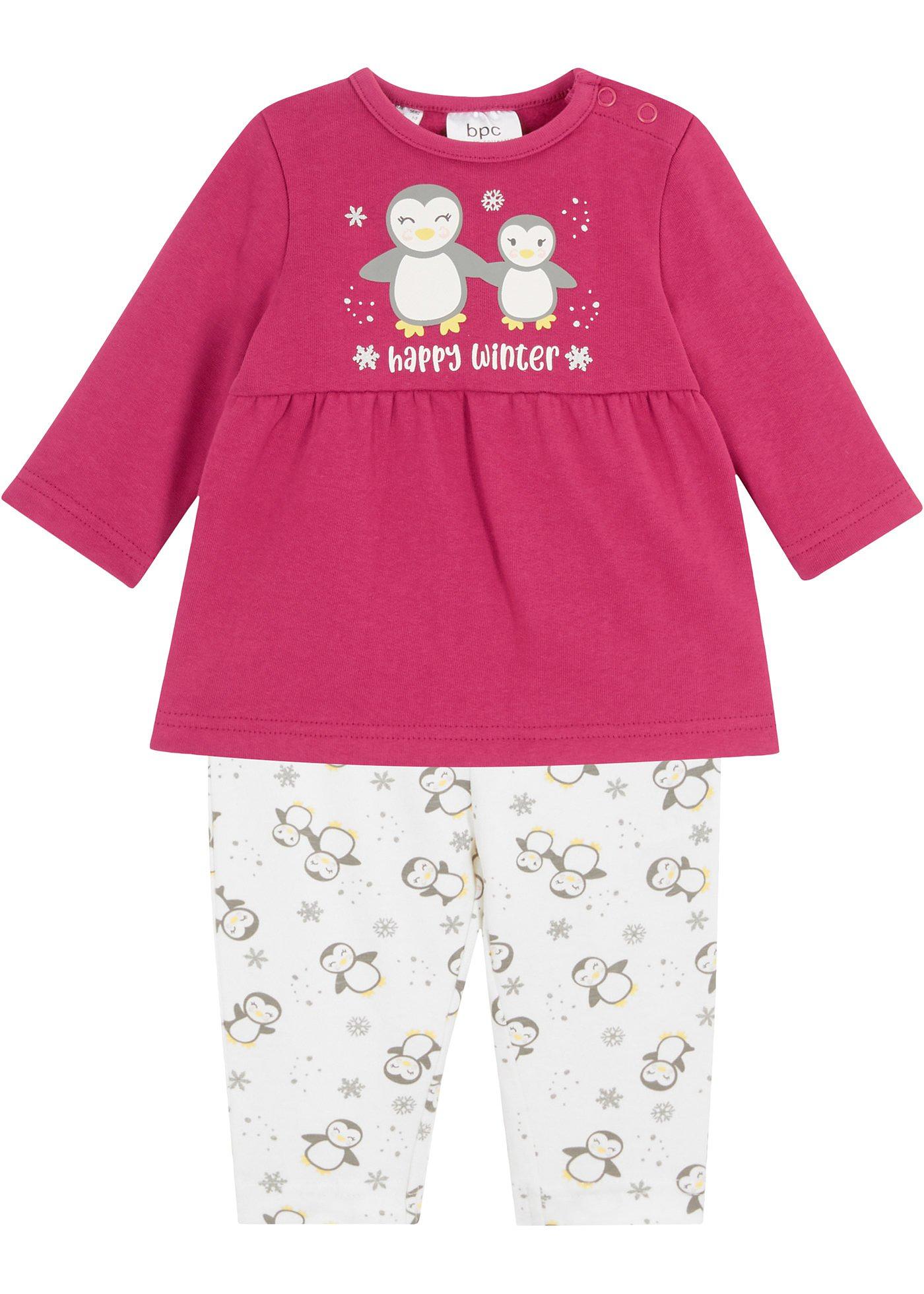 Robe en sweat bébé + legging (Ens. 2 pces.) en coton bio