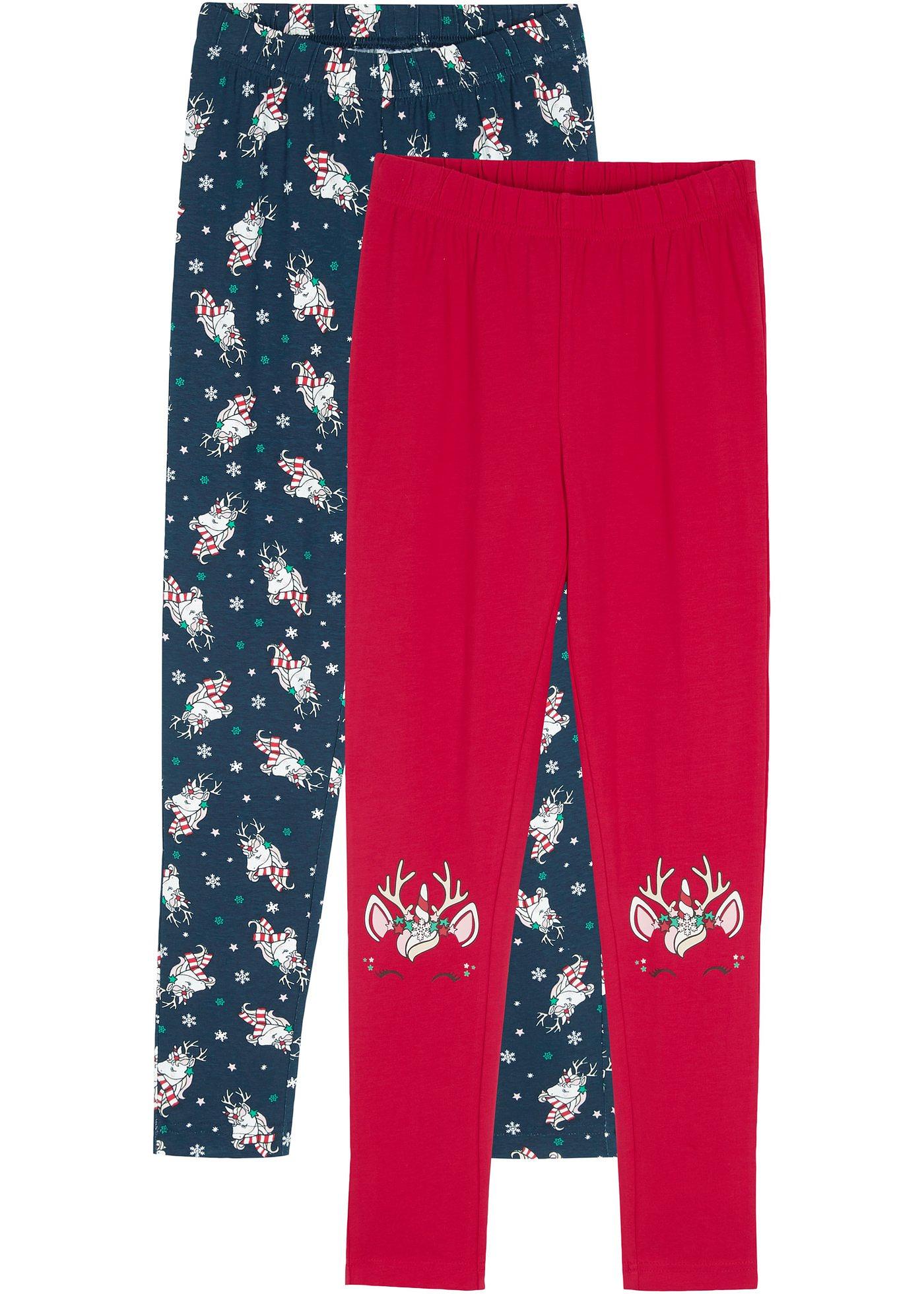 Lot de 2 leggings de Noël fille
