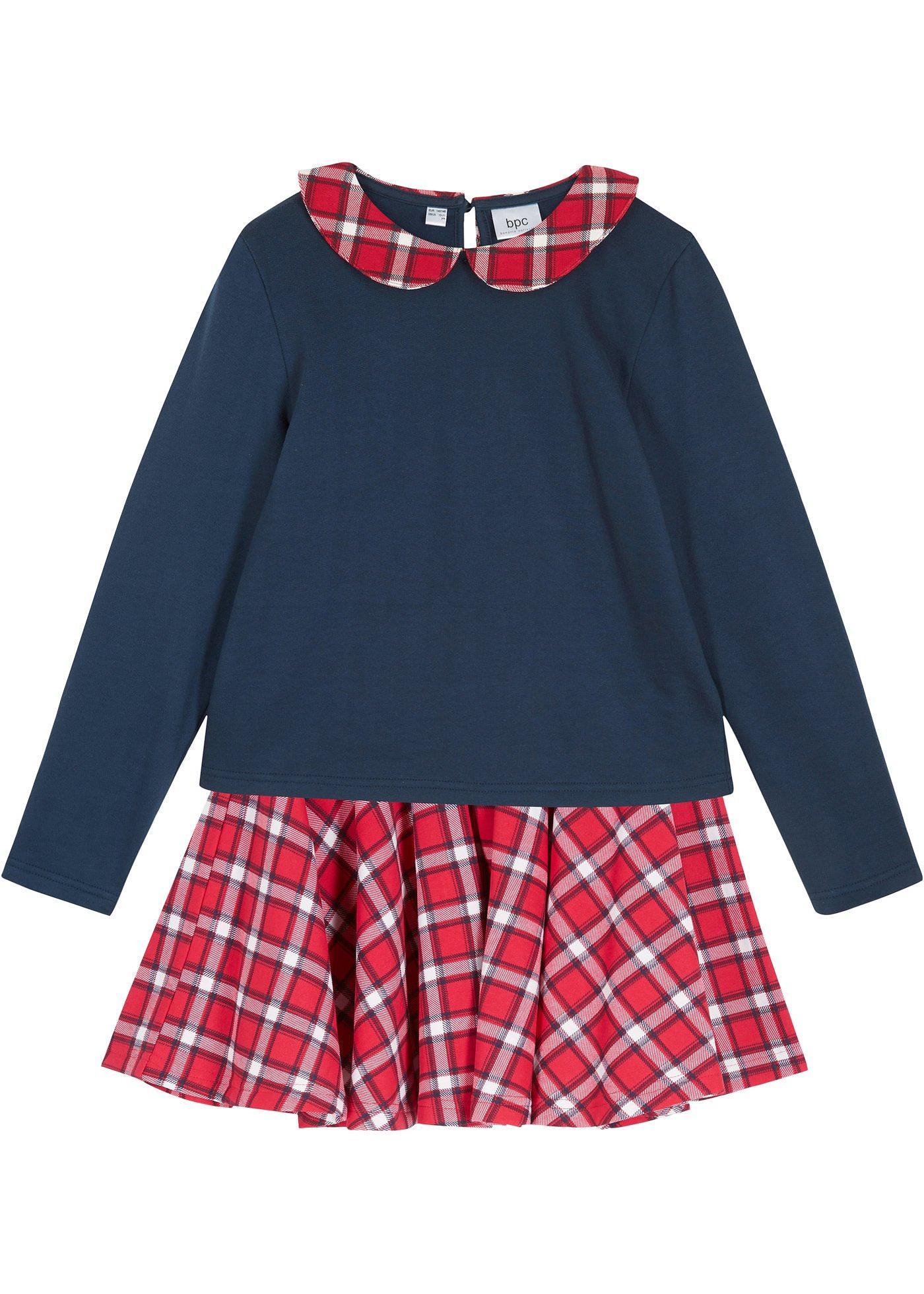 Sweat-shirt + jupe fille (Ens. 2 pces.)