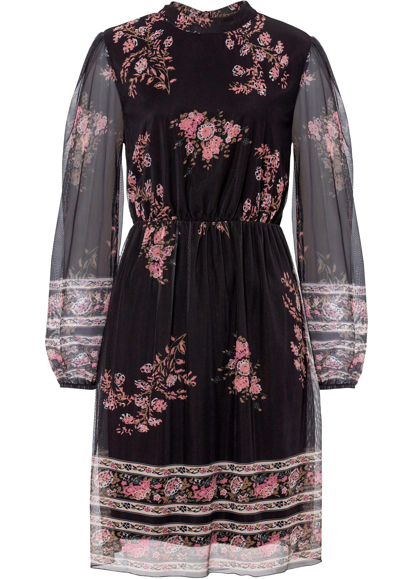 Robe en mesh imprimée