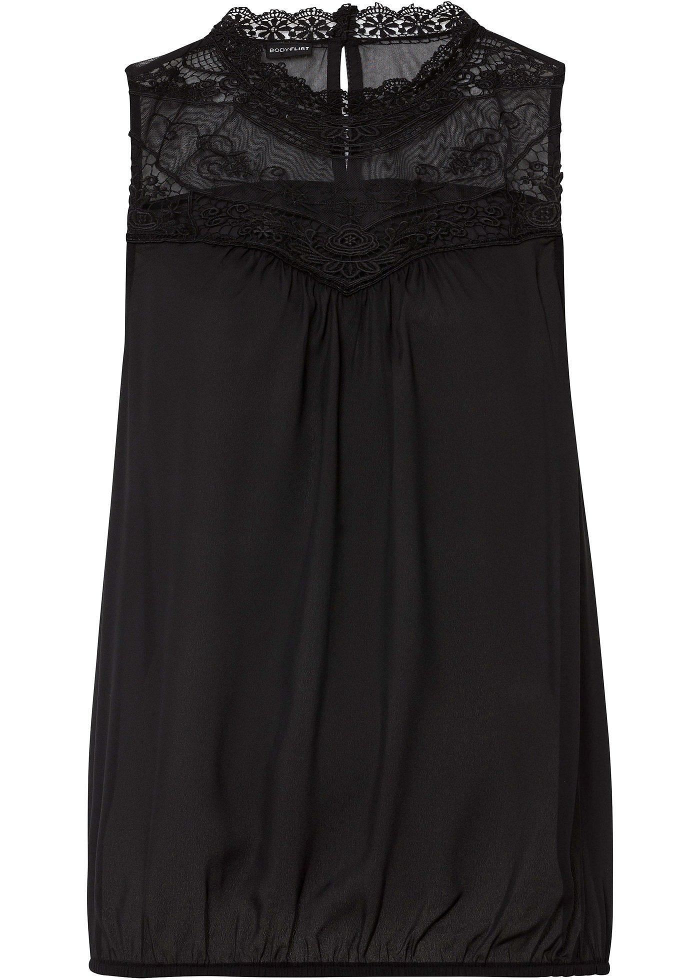 Top blouse à dentelle