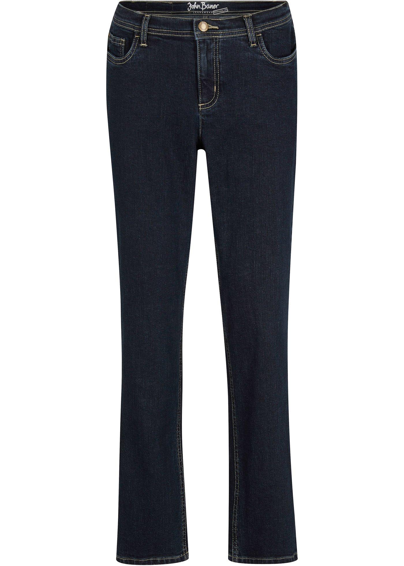 Jean extensible Straight Fit avec entrejambe renforcé