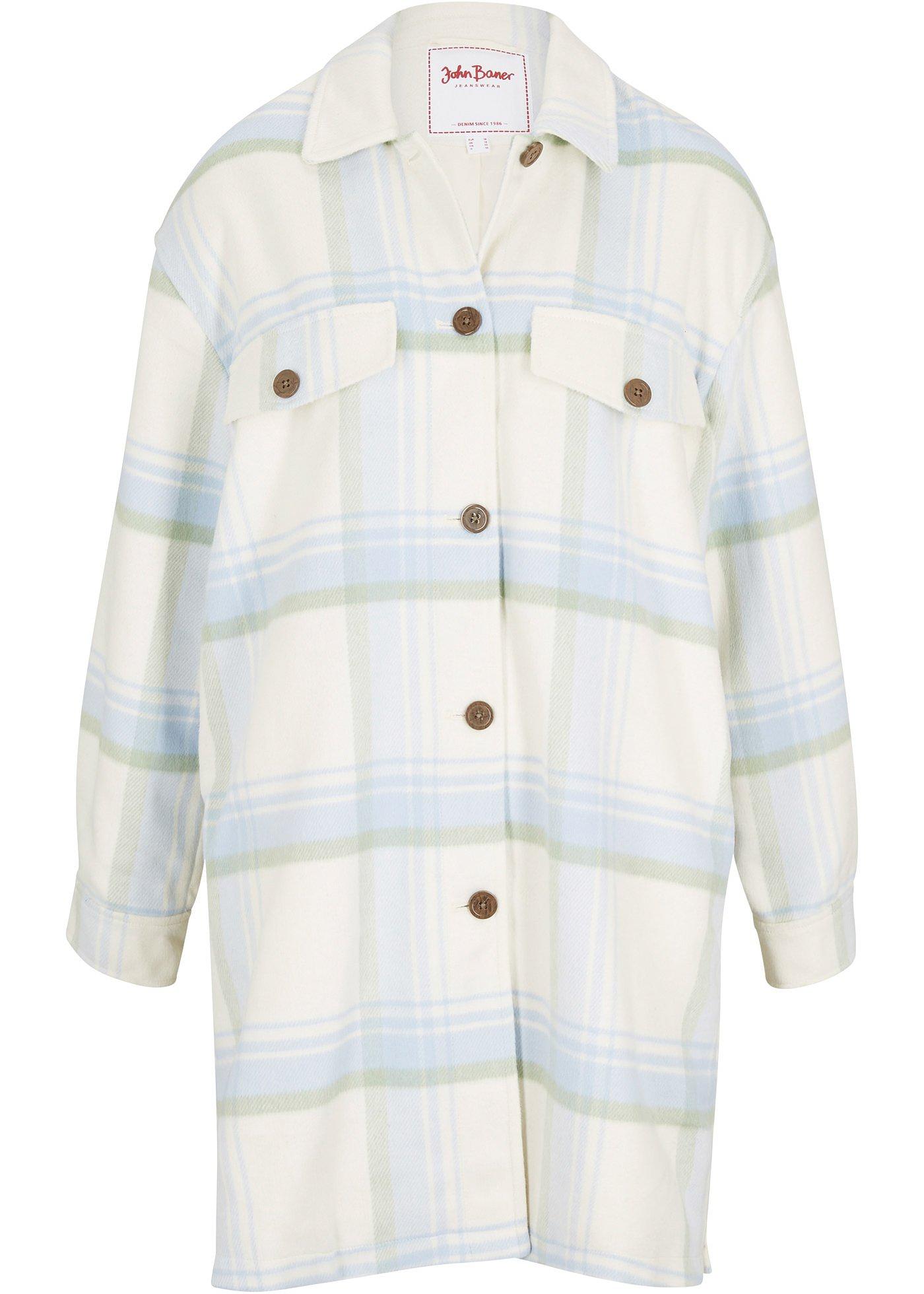 Surchemise longue, à carreaux