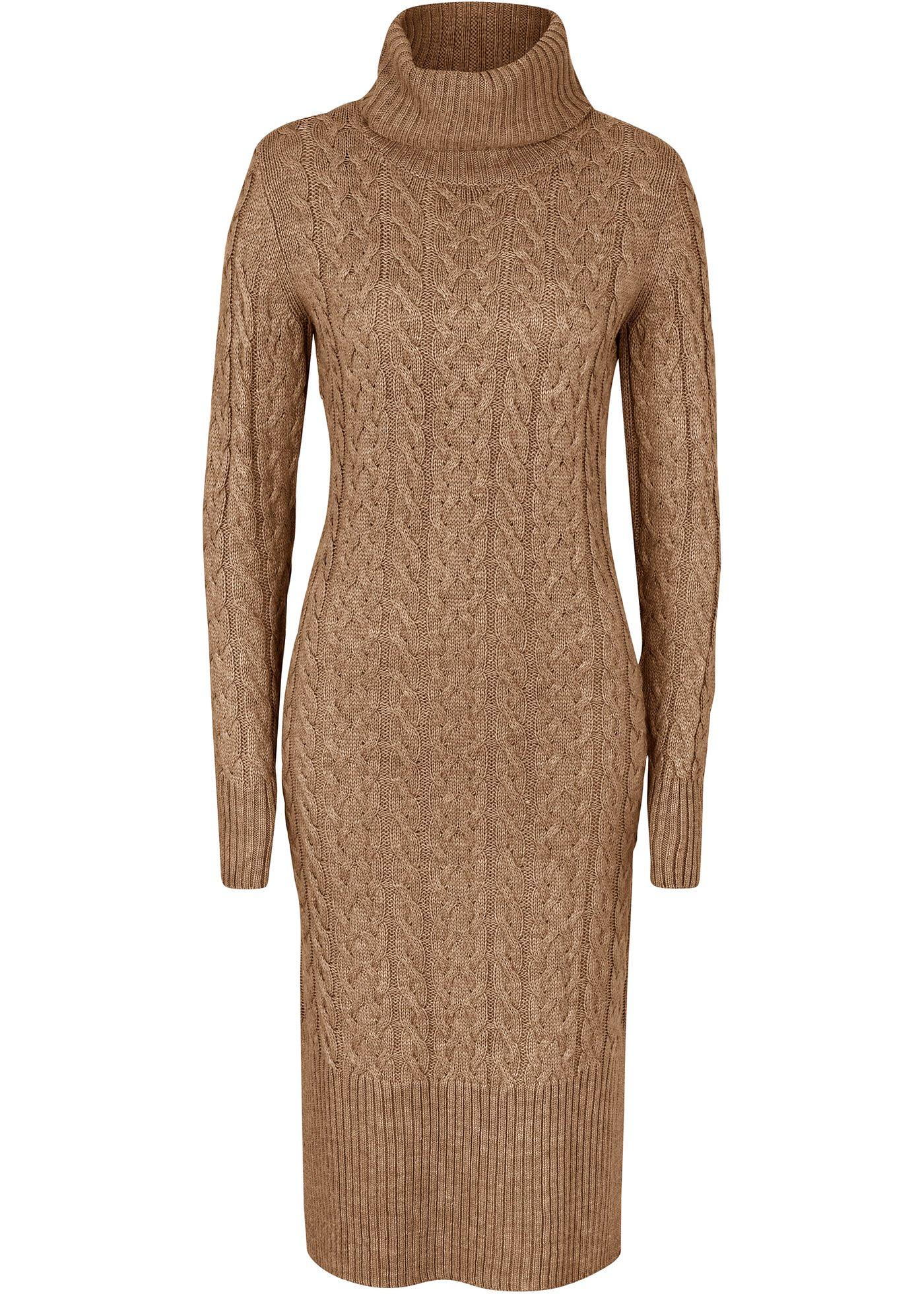 Robe en maille maxi longue structurée