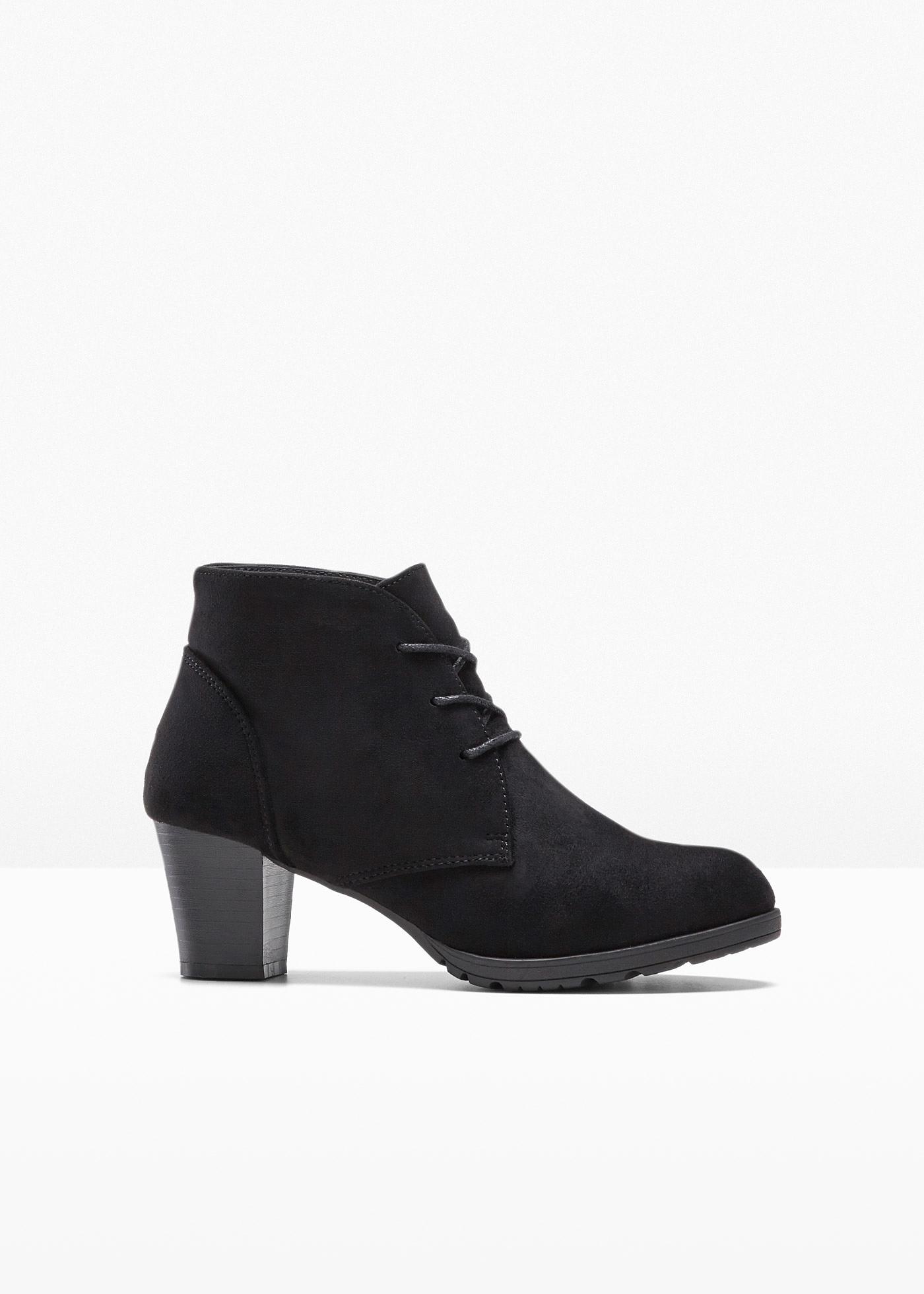 Bottines à lacets avec dessus en matériau recyclé