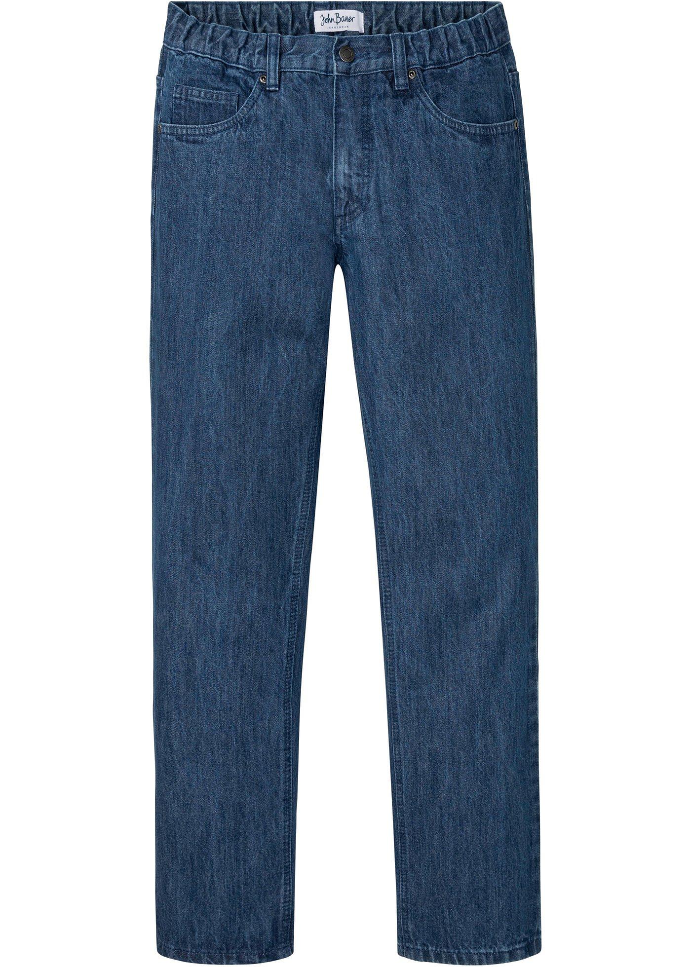 Jean taille extensible Regular Fit, Straight