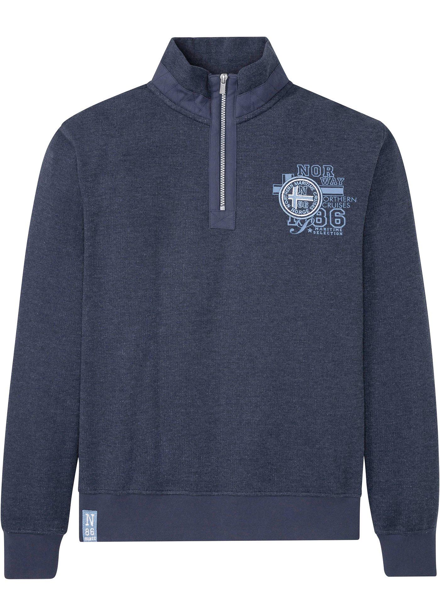 Sweat-shirt col zippé