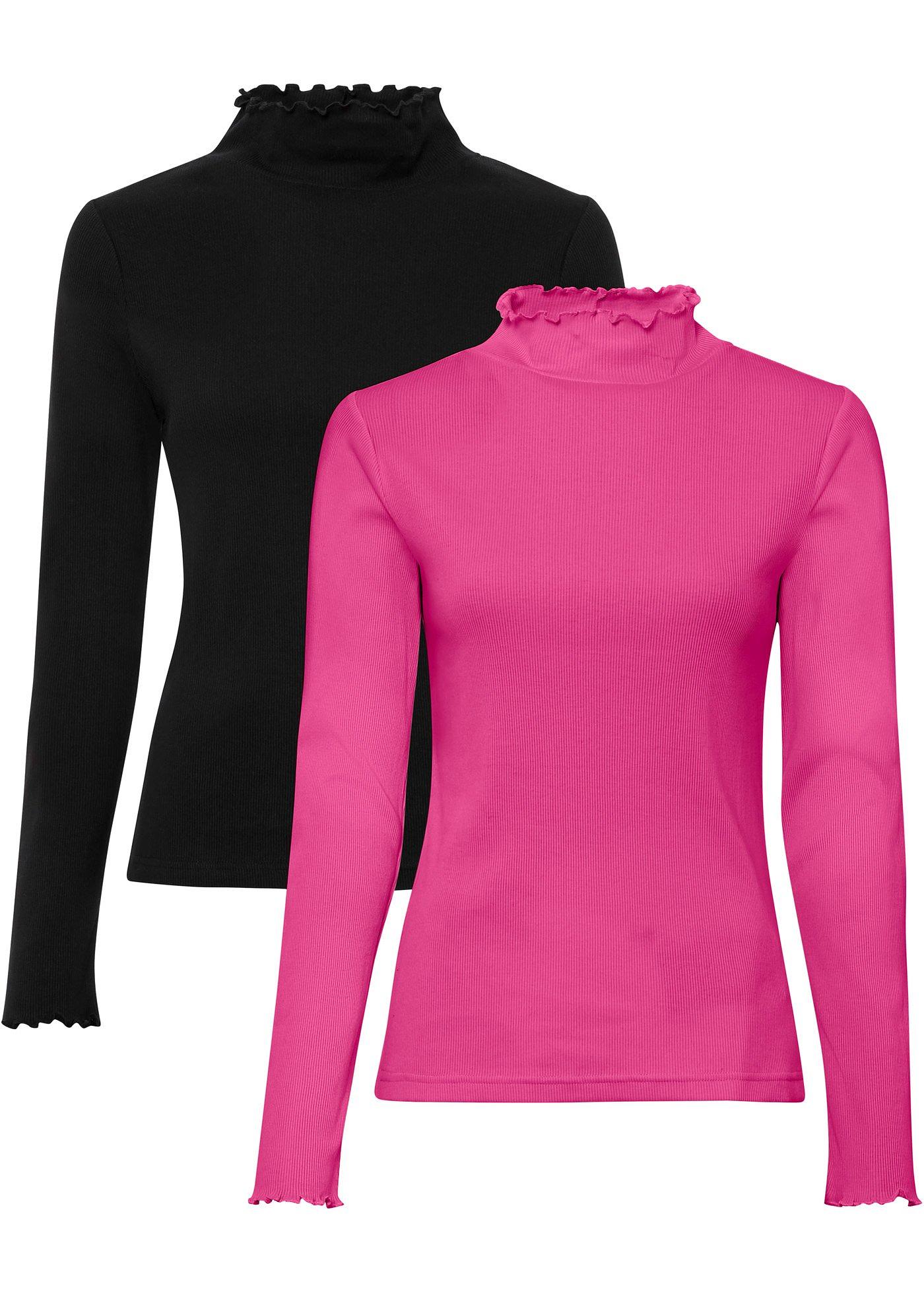 Lot de 2 T-shirts côtelés