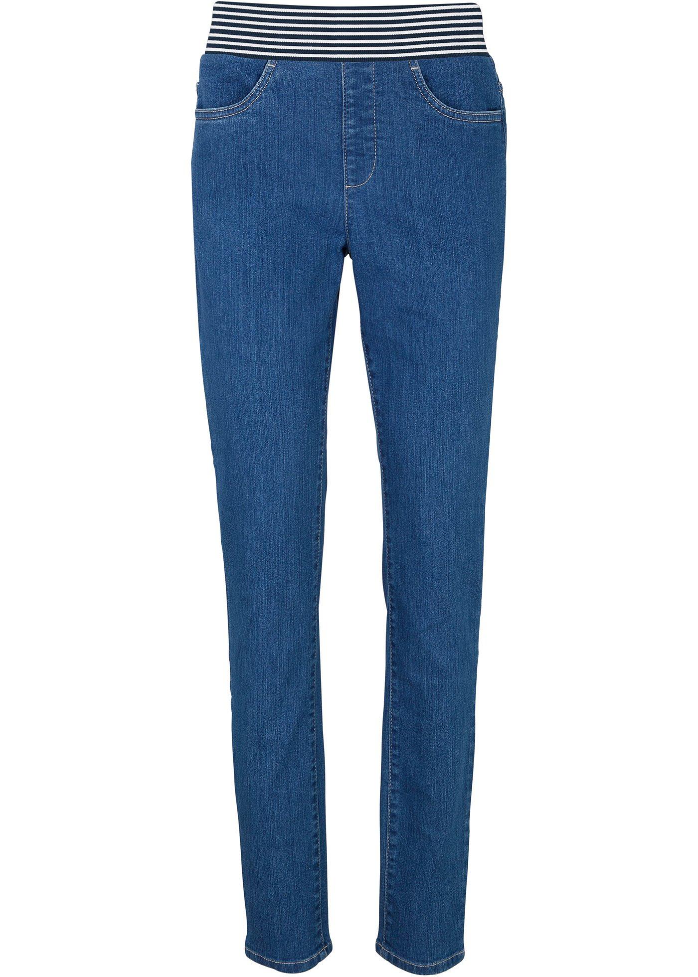 Jegging extensible avec large empiècement rayé à la taille pour plus de liberté de mouvement