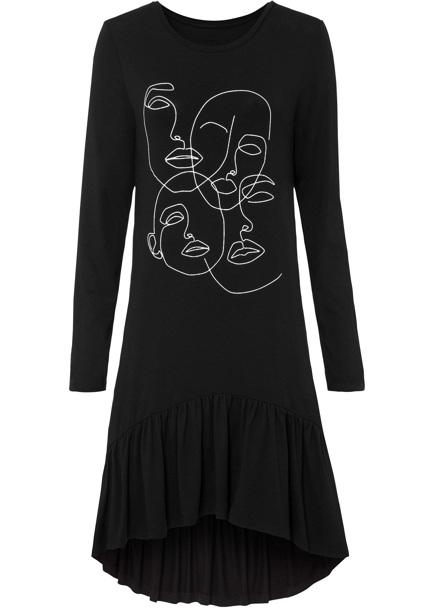 Robe T-shirt en viscose durable avec imprimé