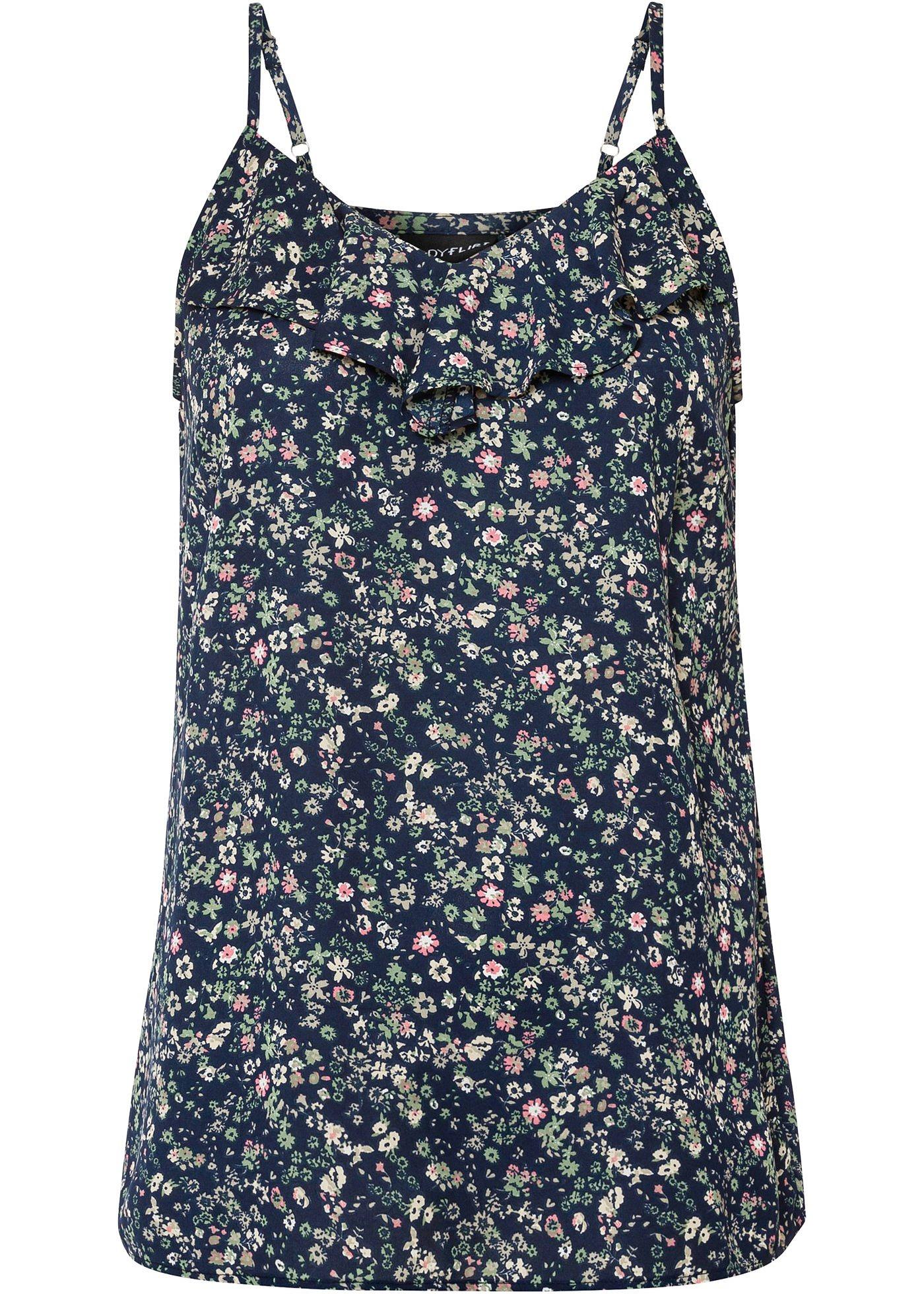 Top blouse en polyester recyclé