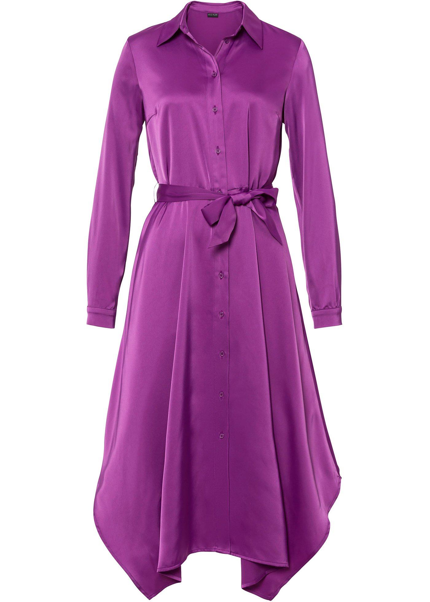 Robe-chemise en satin