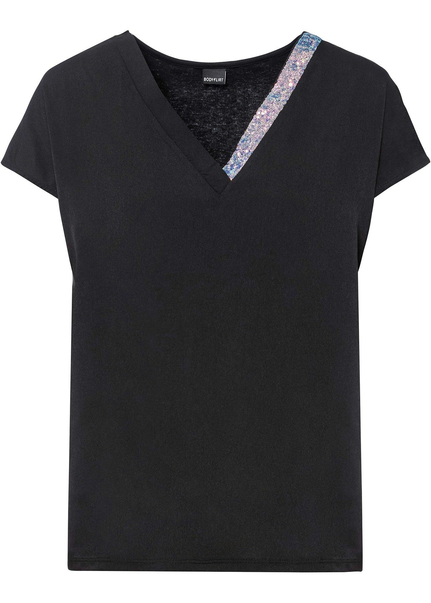 T-shirt à paillettes en viscose durable