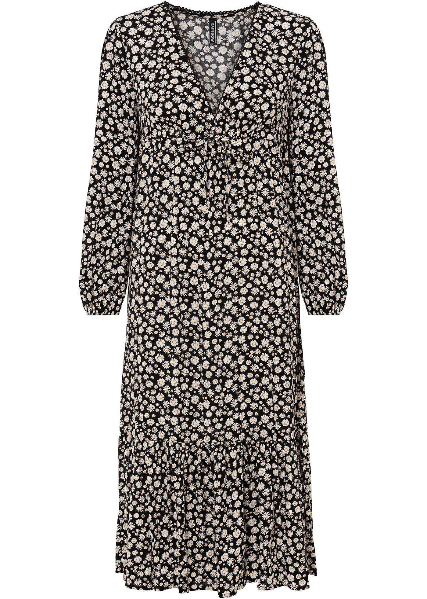 Robe midi avec décolleté plongeant