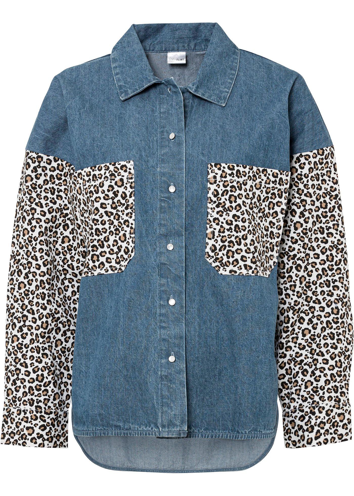 Chemise en jean à imprimé