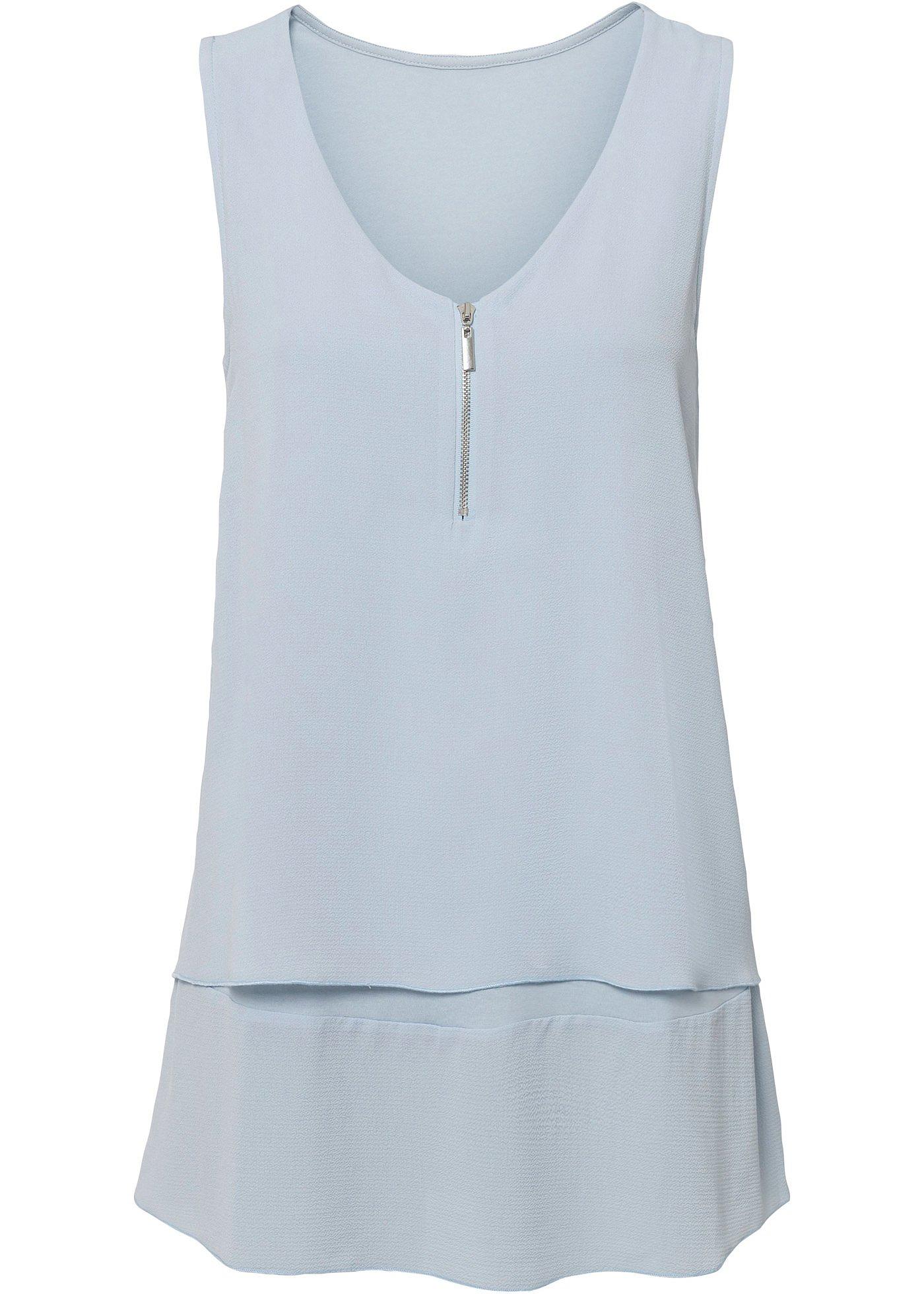 Top zippé en viscose durable