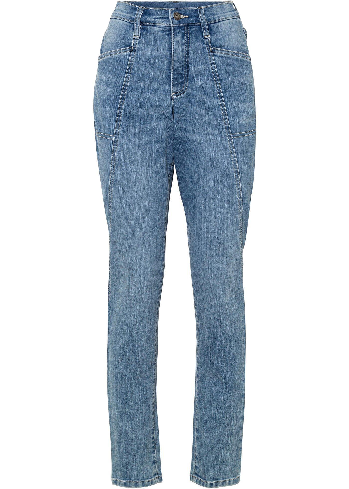 Jean Mom avec coutures d'empiècement