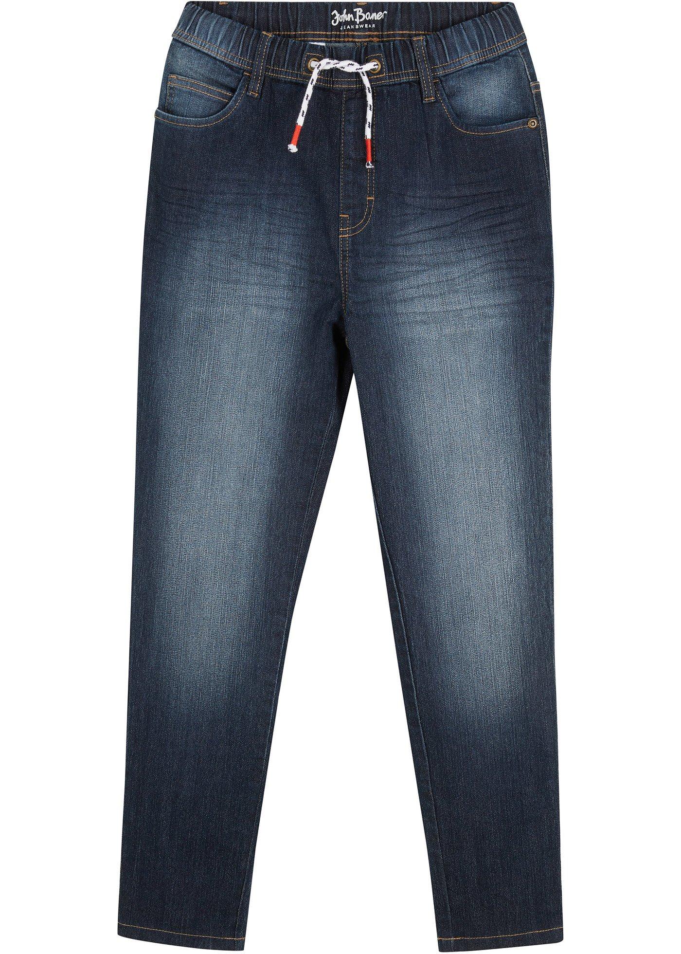 Jean pull-up taille extensible garçon, Slim Fit