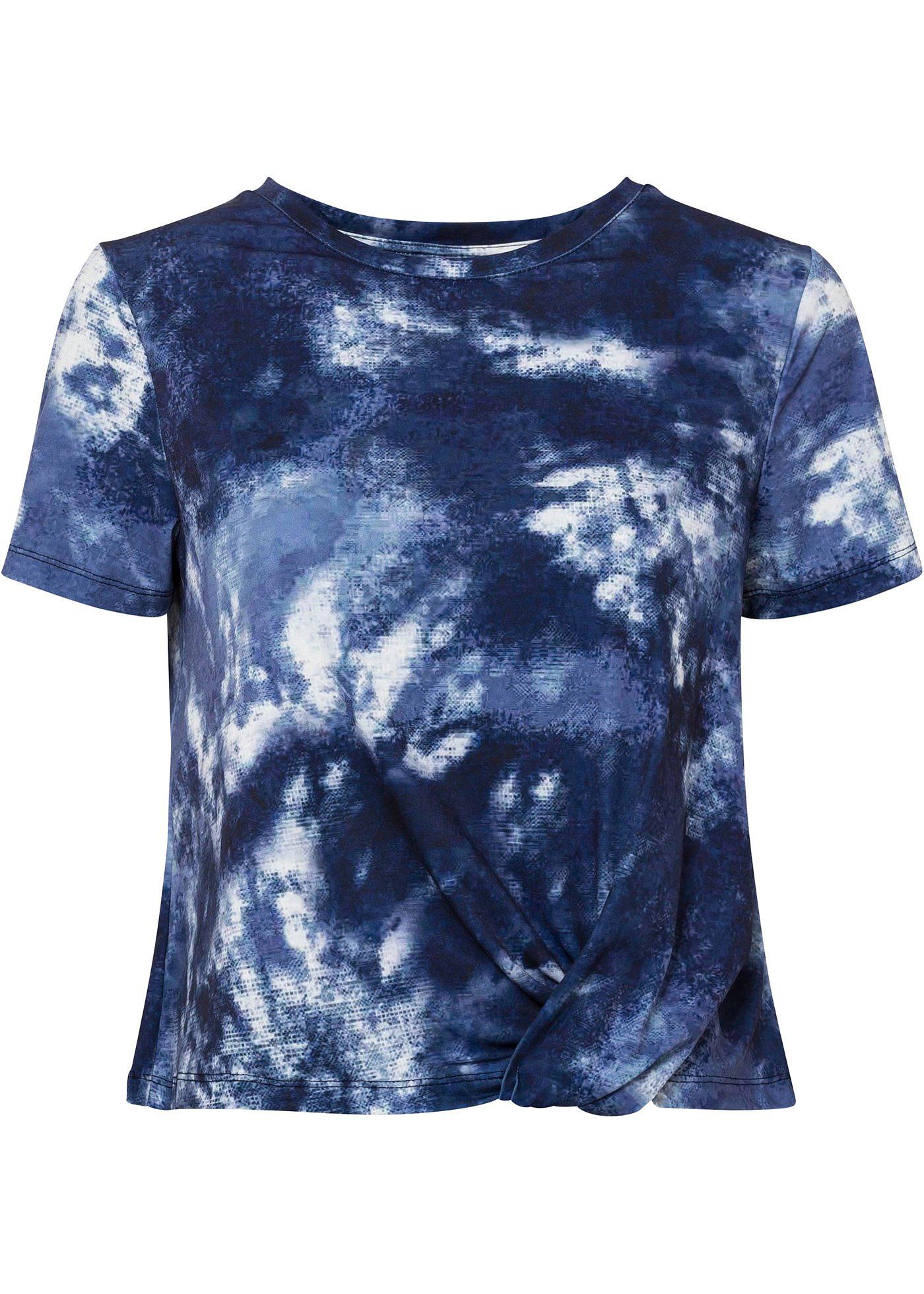 T-shirt batik avec détail nœud