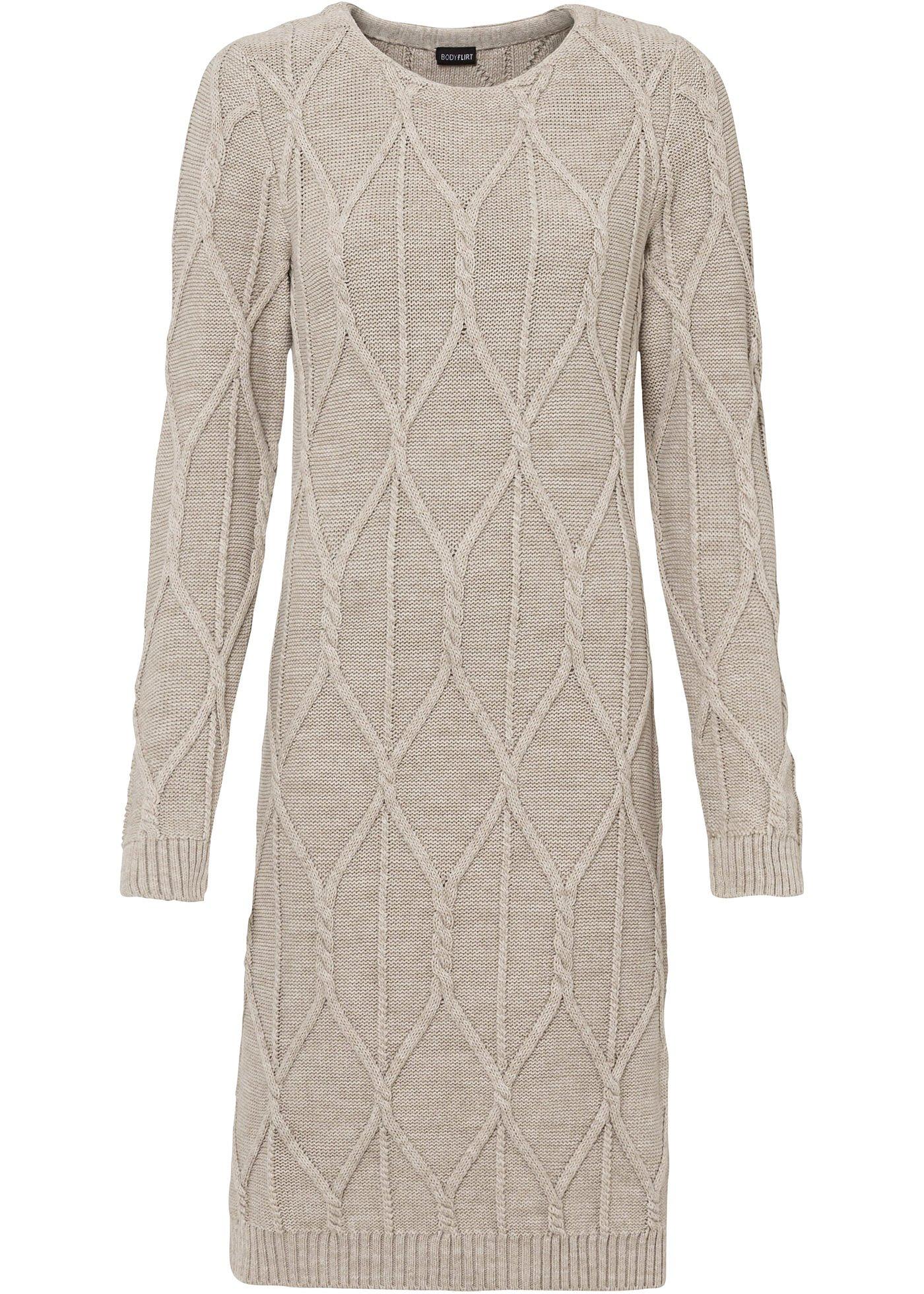 Robe en maille à motif torsadé