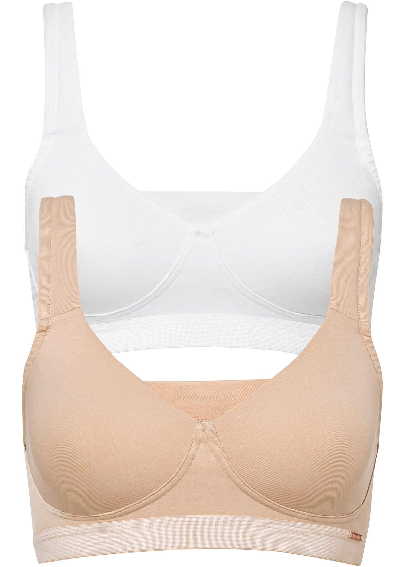 Lot de 2 soutiens-gorge Feel Comfort sans armatures avec coton bio