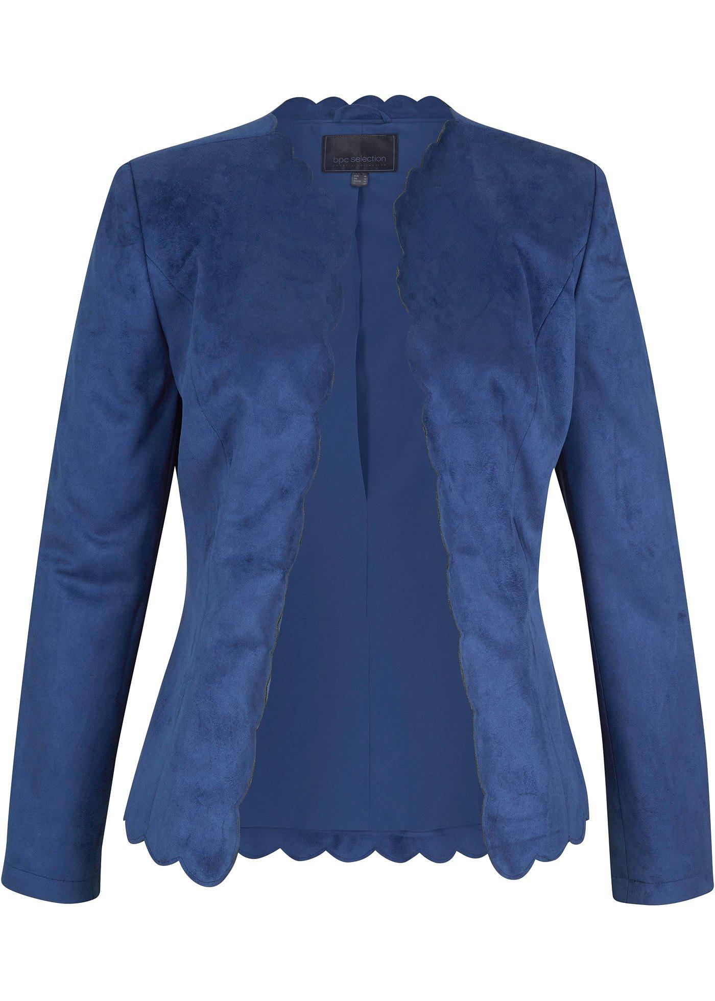 Blazer court en synthétique imitation cuir