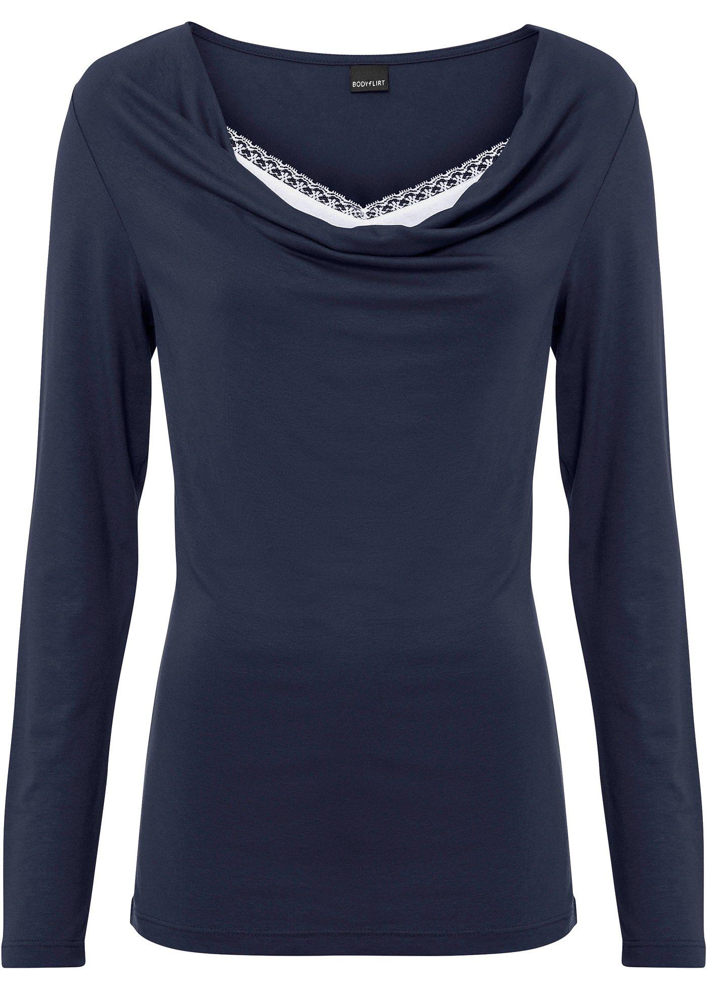 T-shirt 2 en 1 avec col bénitier