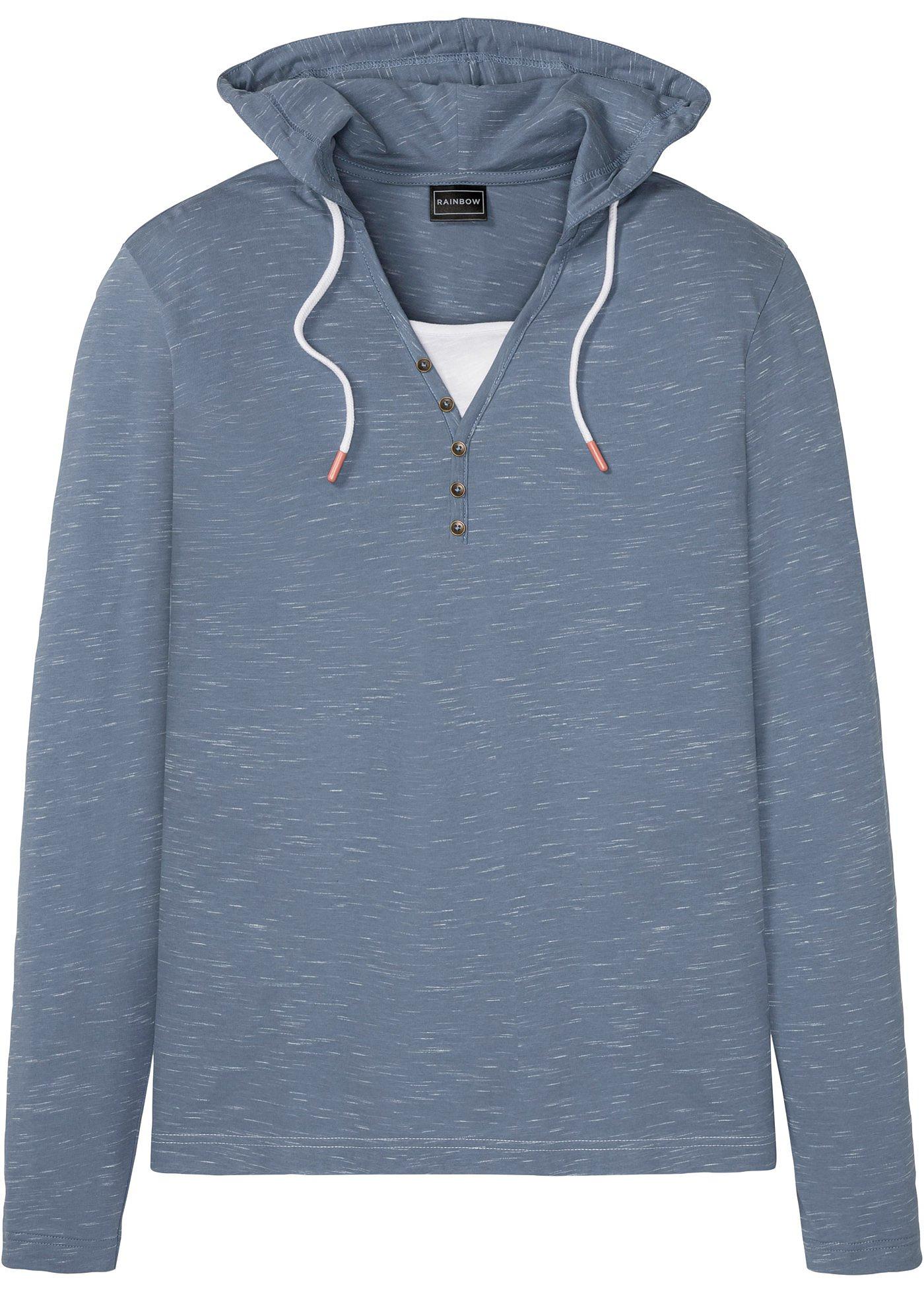 T-shirt manches longues 2 en 1 avec capuche