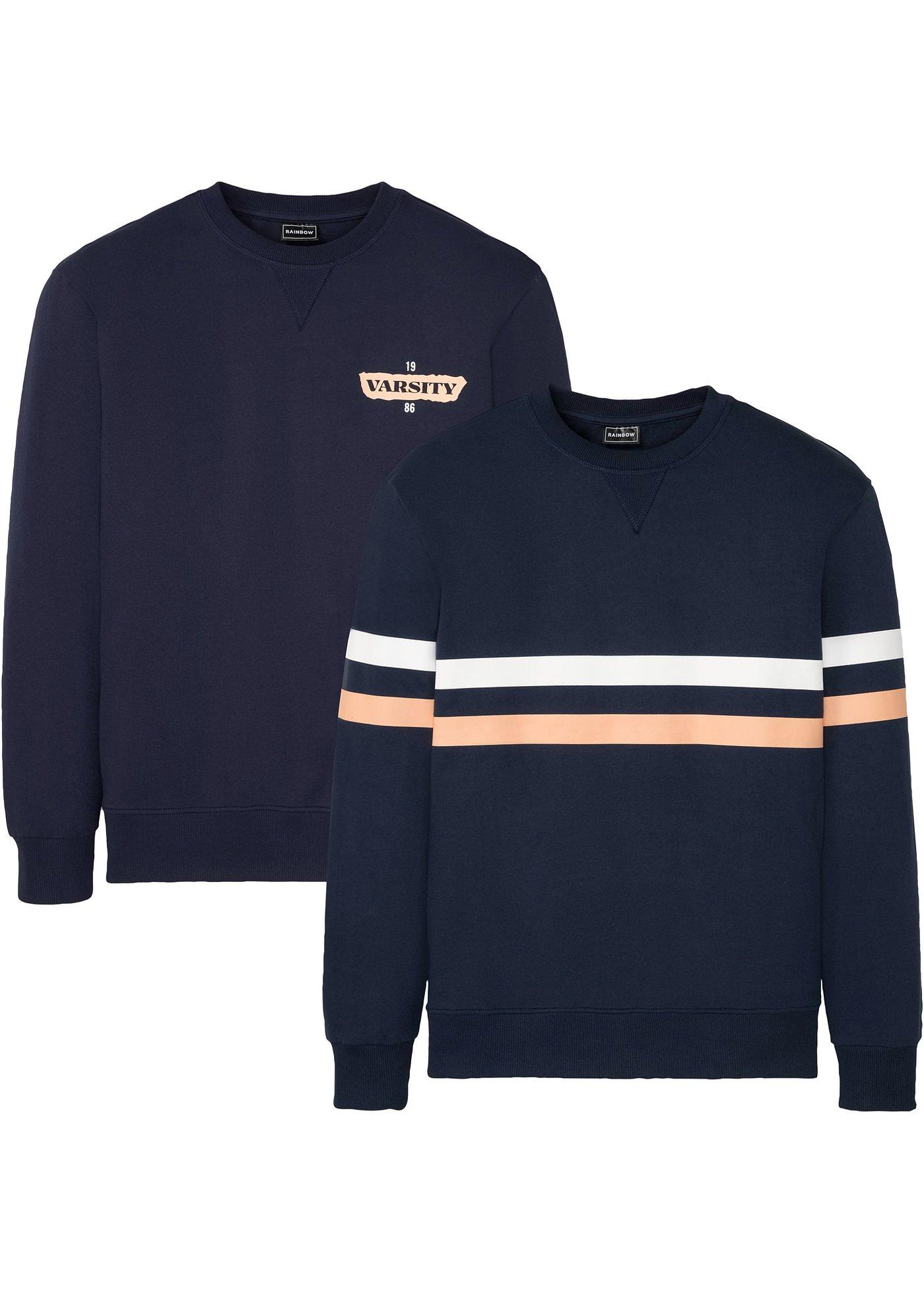 Lot de 2 sweat-shirts avec polyester recyclé