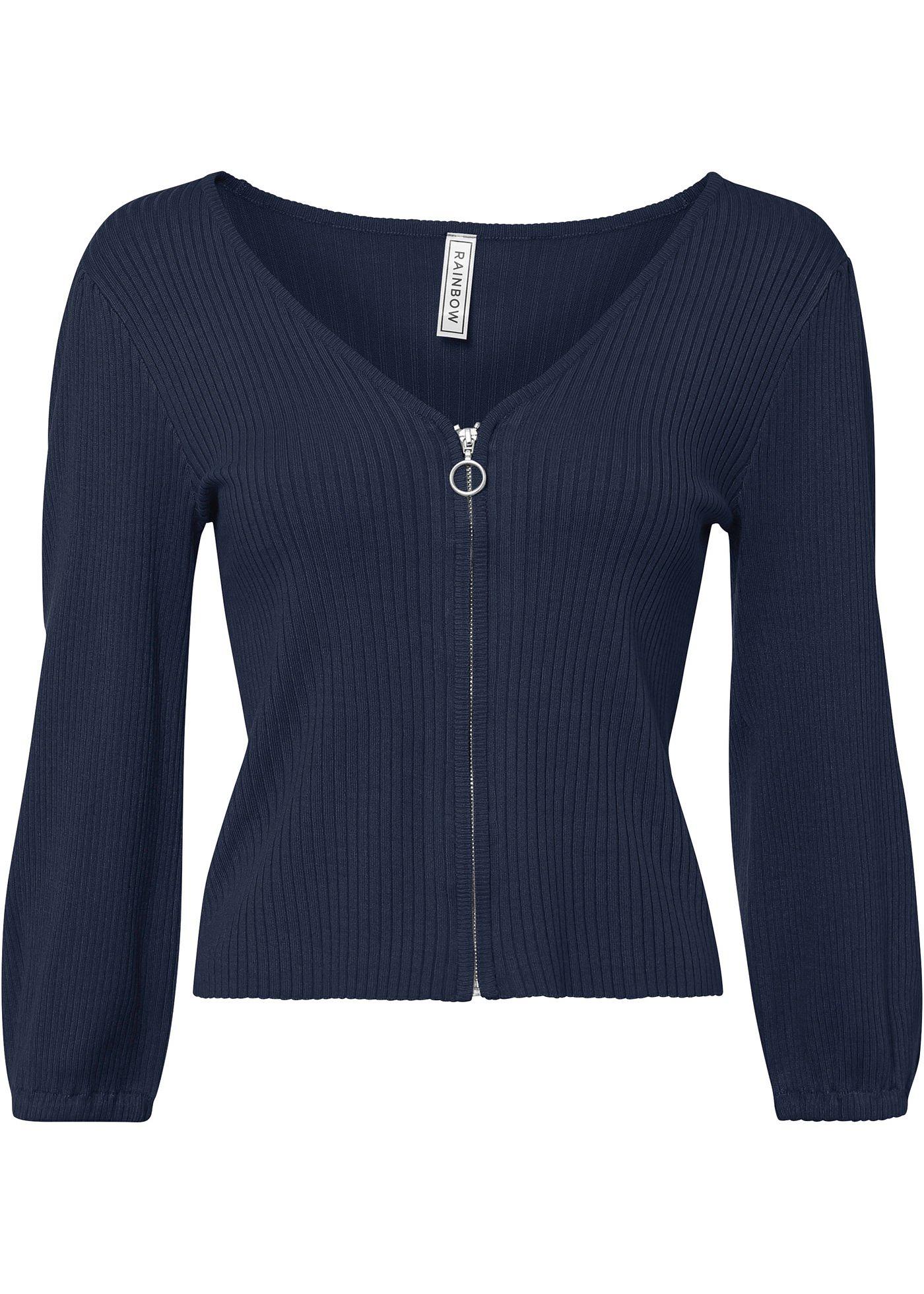 Gilet en maille côtelée avec viscose durable