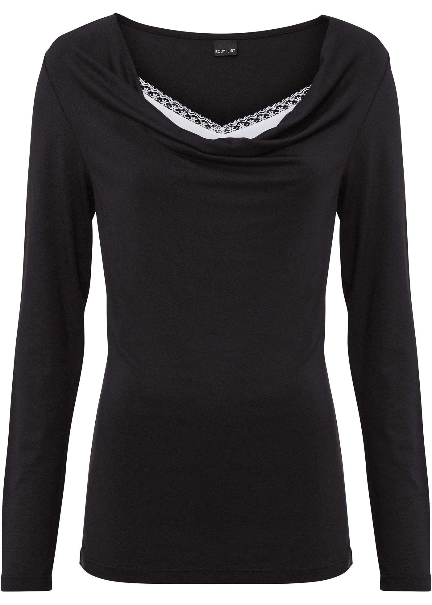 T-shirt 2 en 1 avec col bénitier