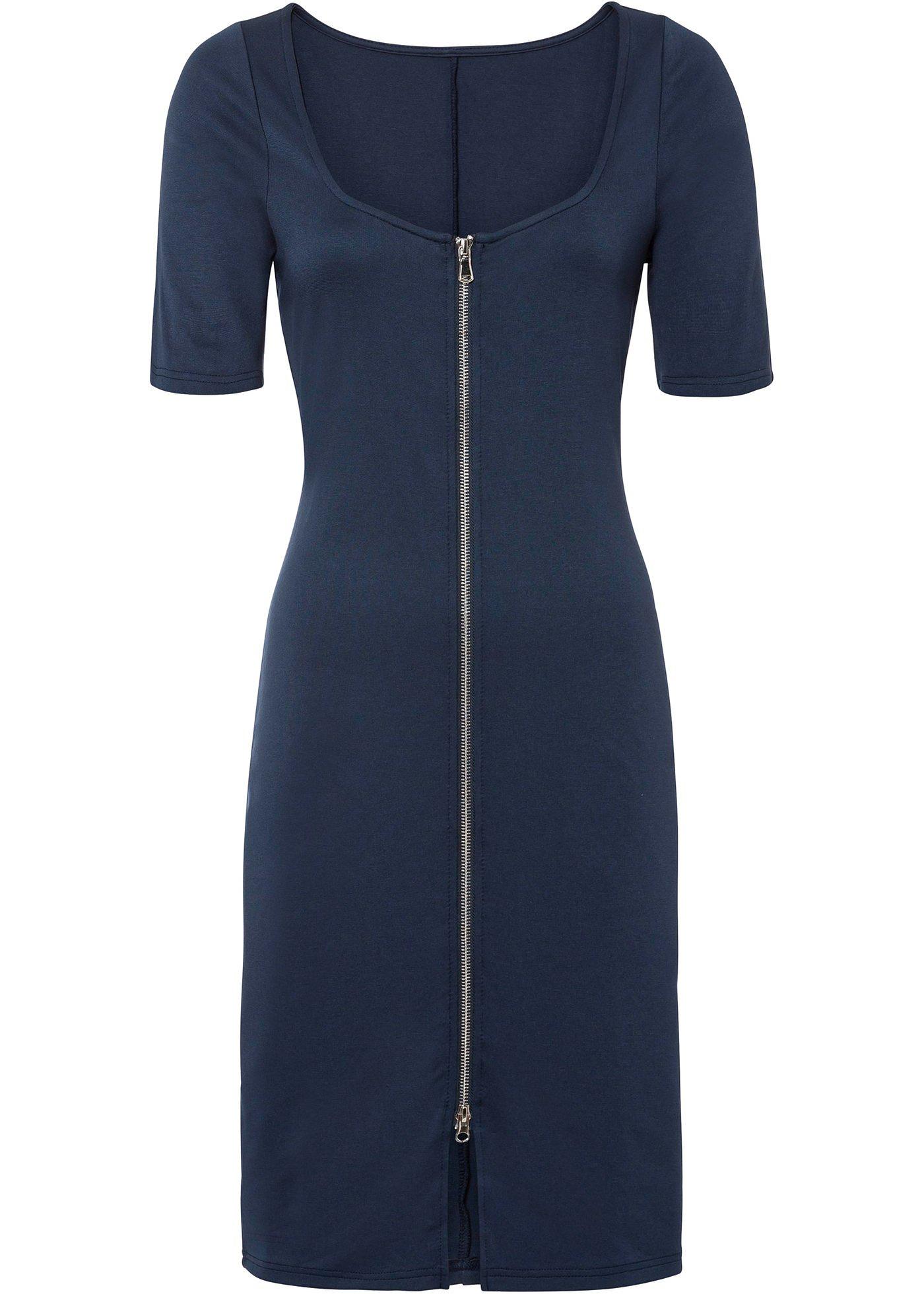 Robe extensible zippée