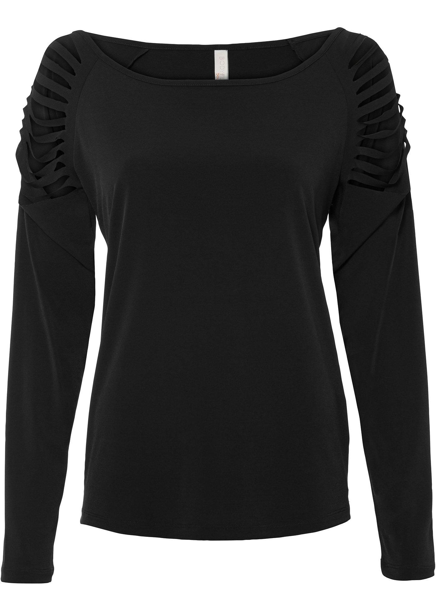 T-shirt manches longues à découpes