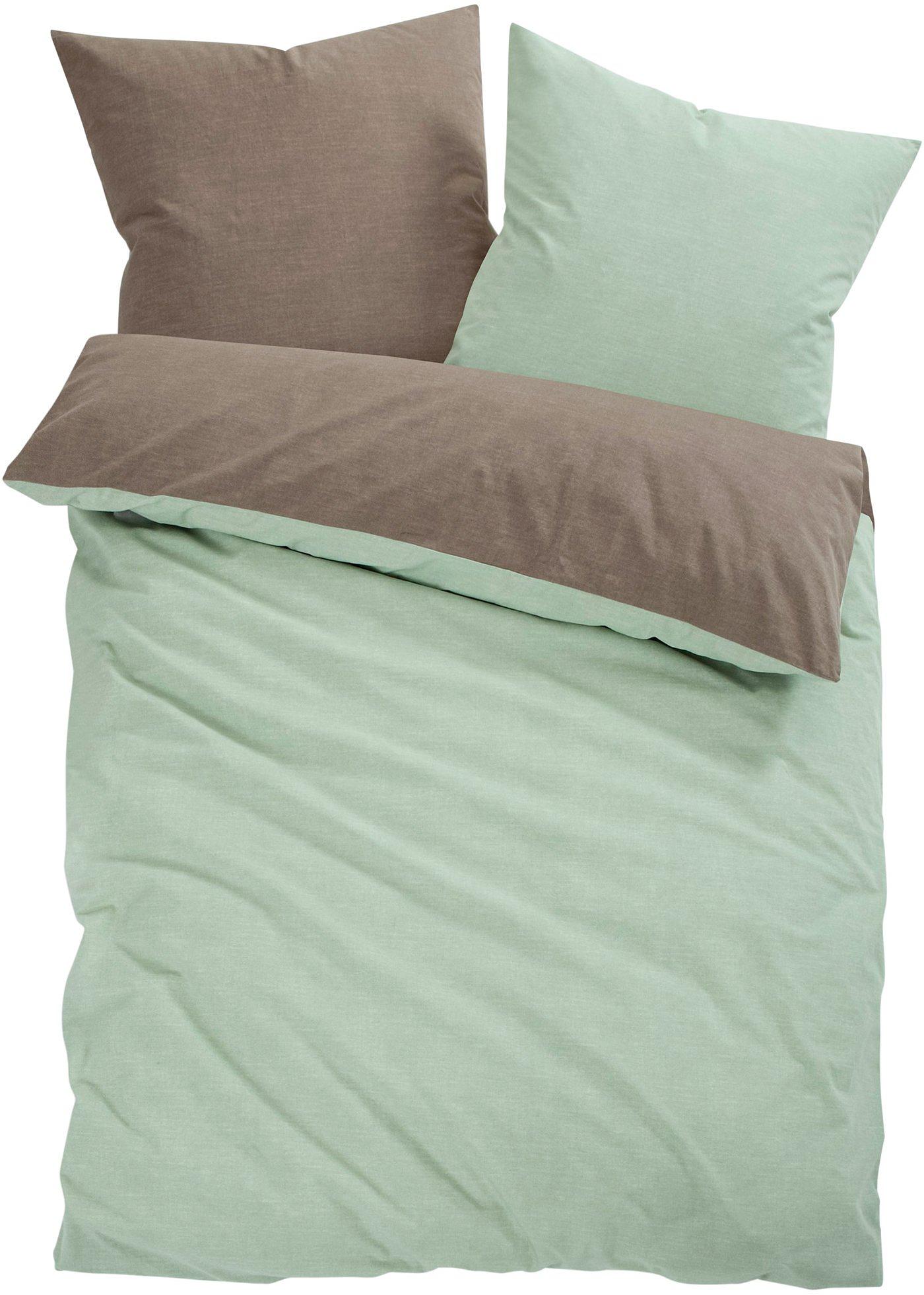 Parure de lit réversible structure lin