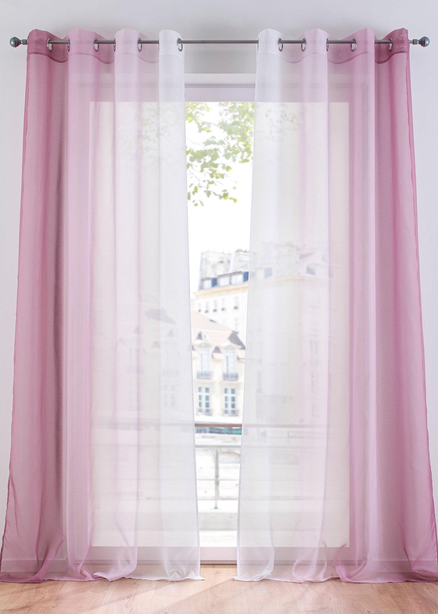 Voilage en dégradé (Ens. 2 pces.)