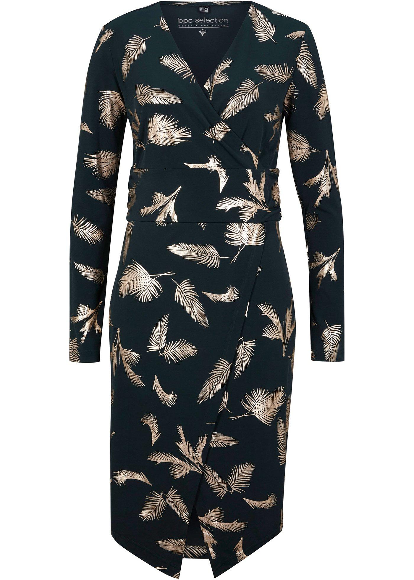 Robe à imprimé doré