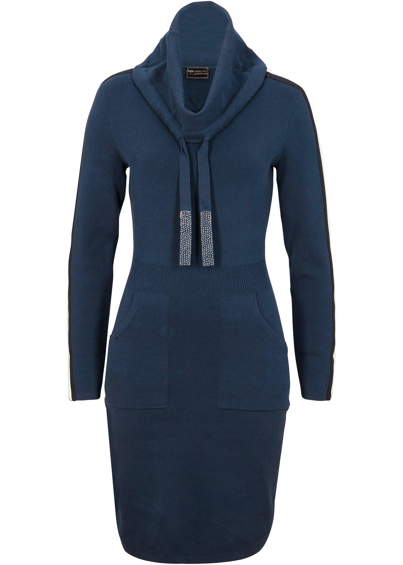 Robe en maille avec viscose durable et détail brillant