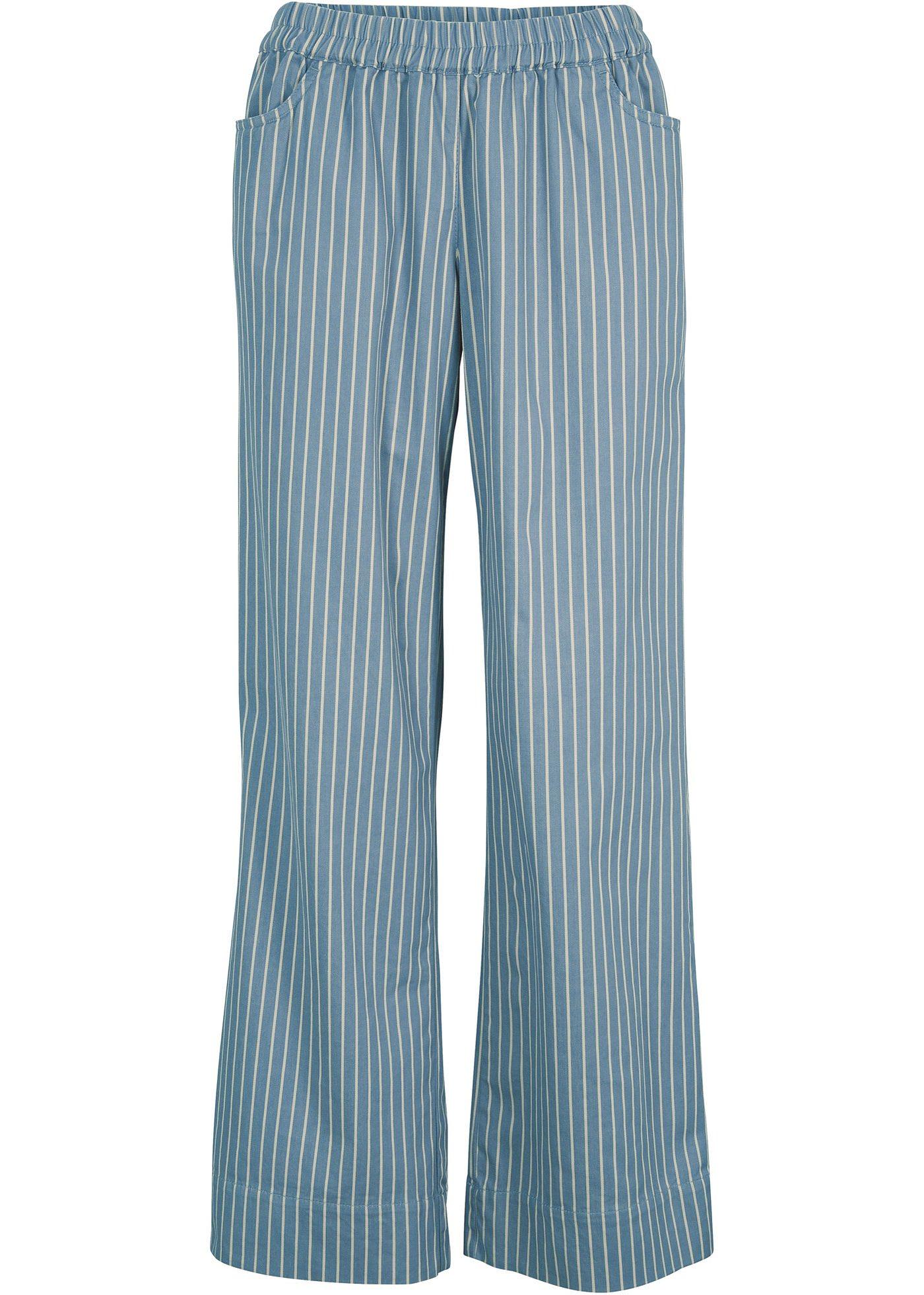 Pantalon en twill rayé avec taille confortable