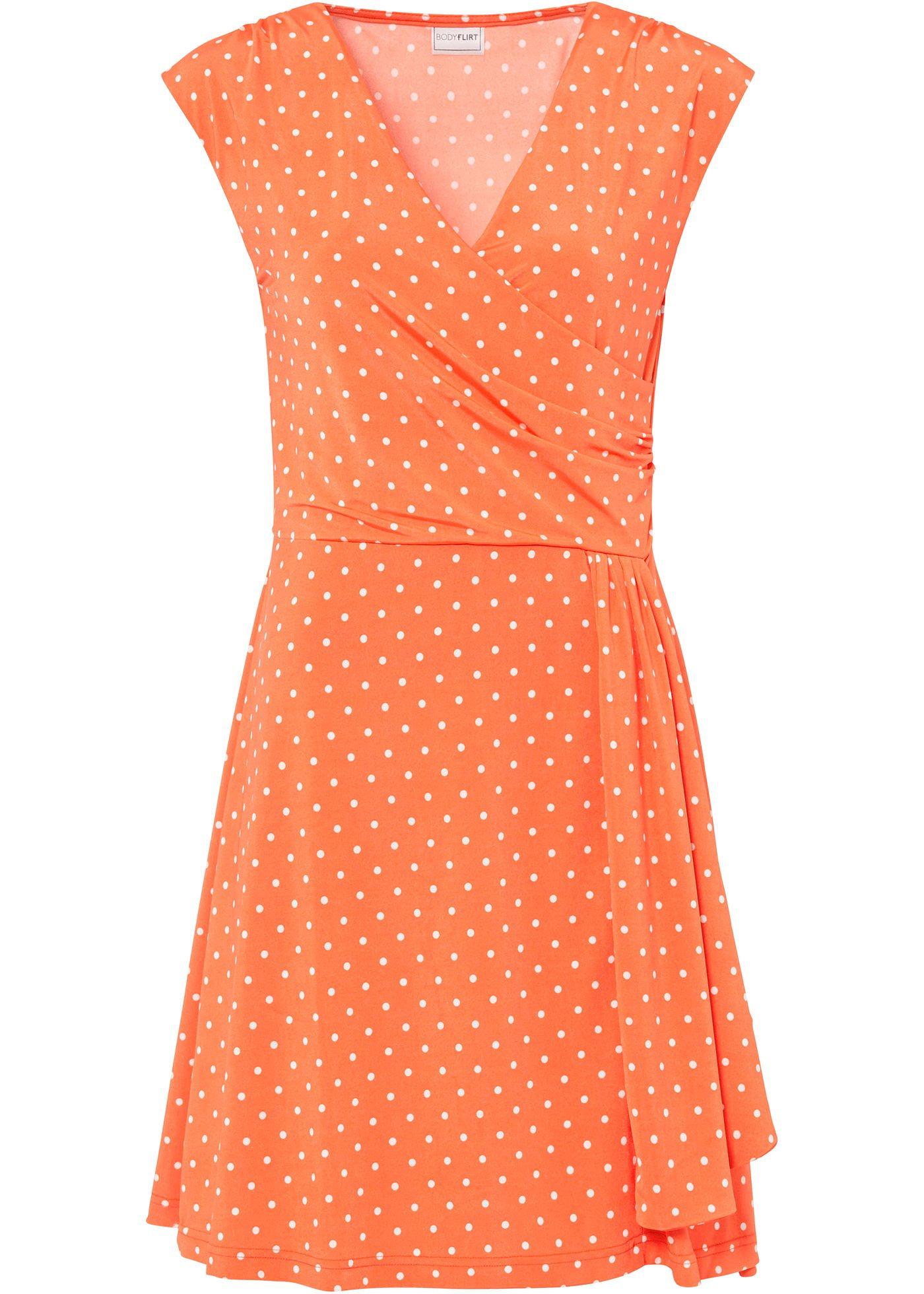 Robe en jersey à pois