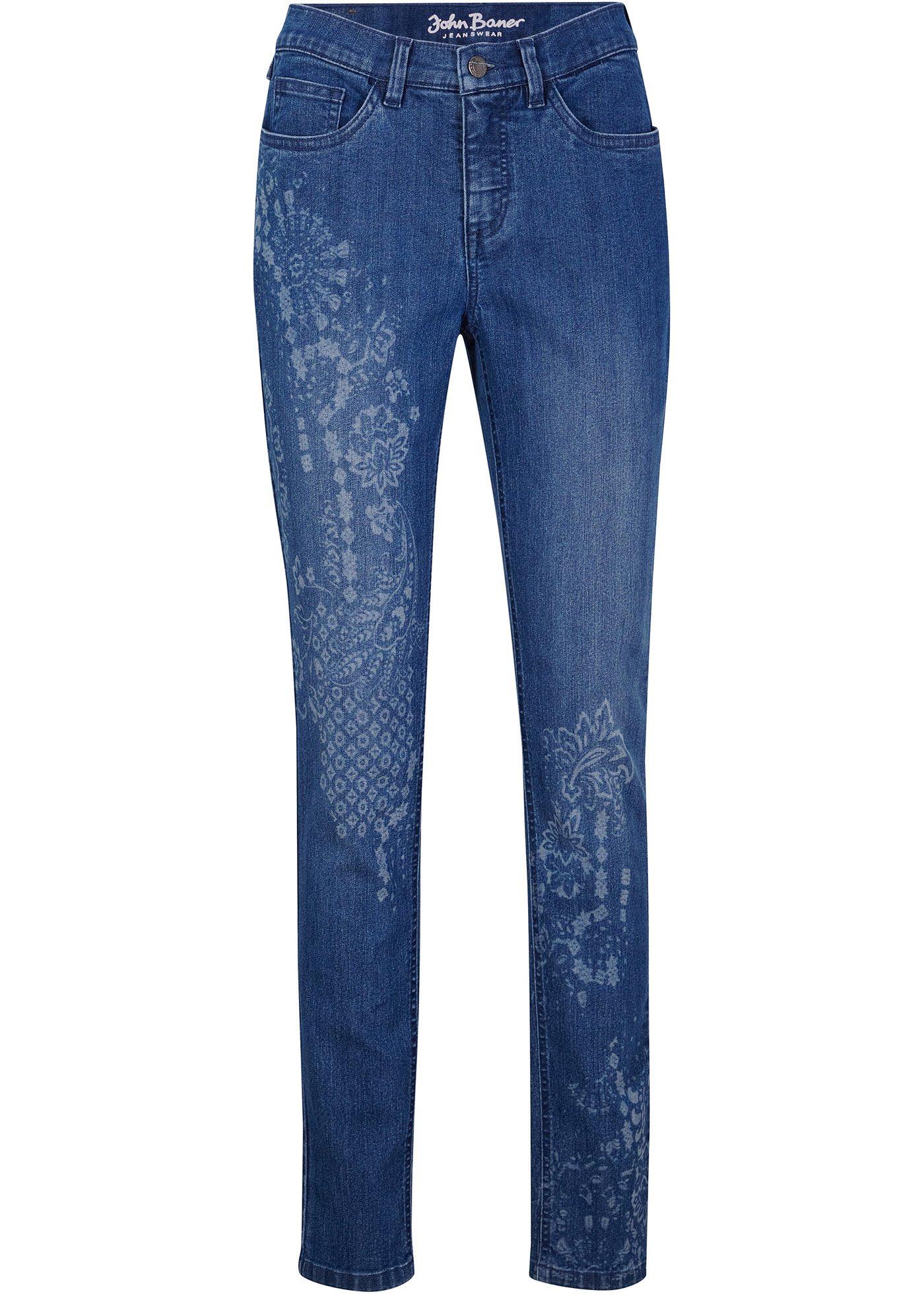 Jean Skinny extensible avec imprimé