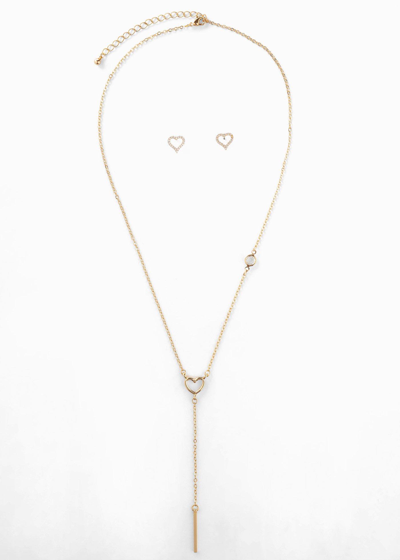 Parure de bijoux avec zirconium (Ens. 3 pces.)