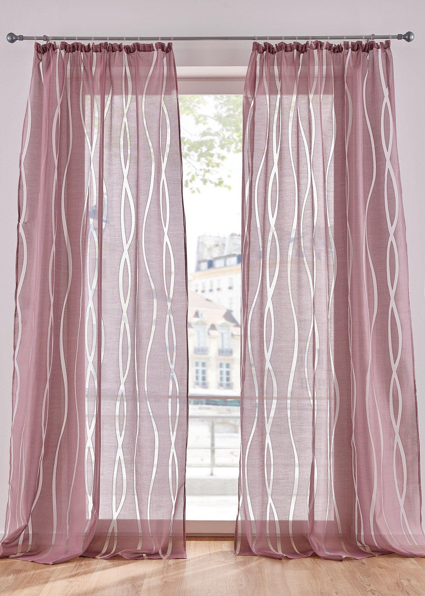 Voilage en dévoré uni (1 pce.)