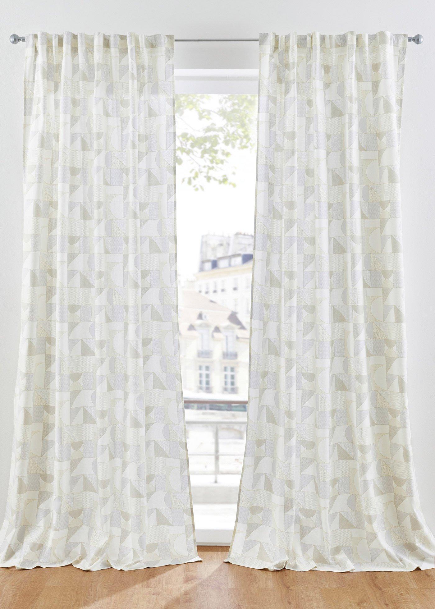 Panneau raccourcissable à imprimé graphique (1 pce.)