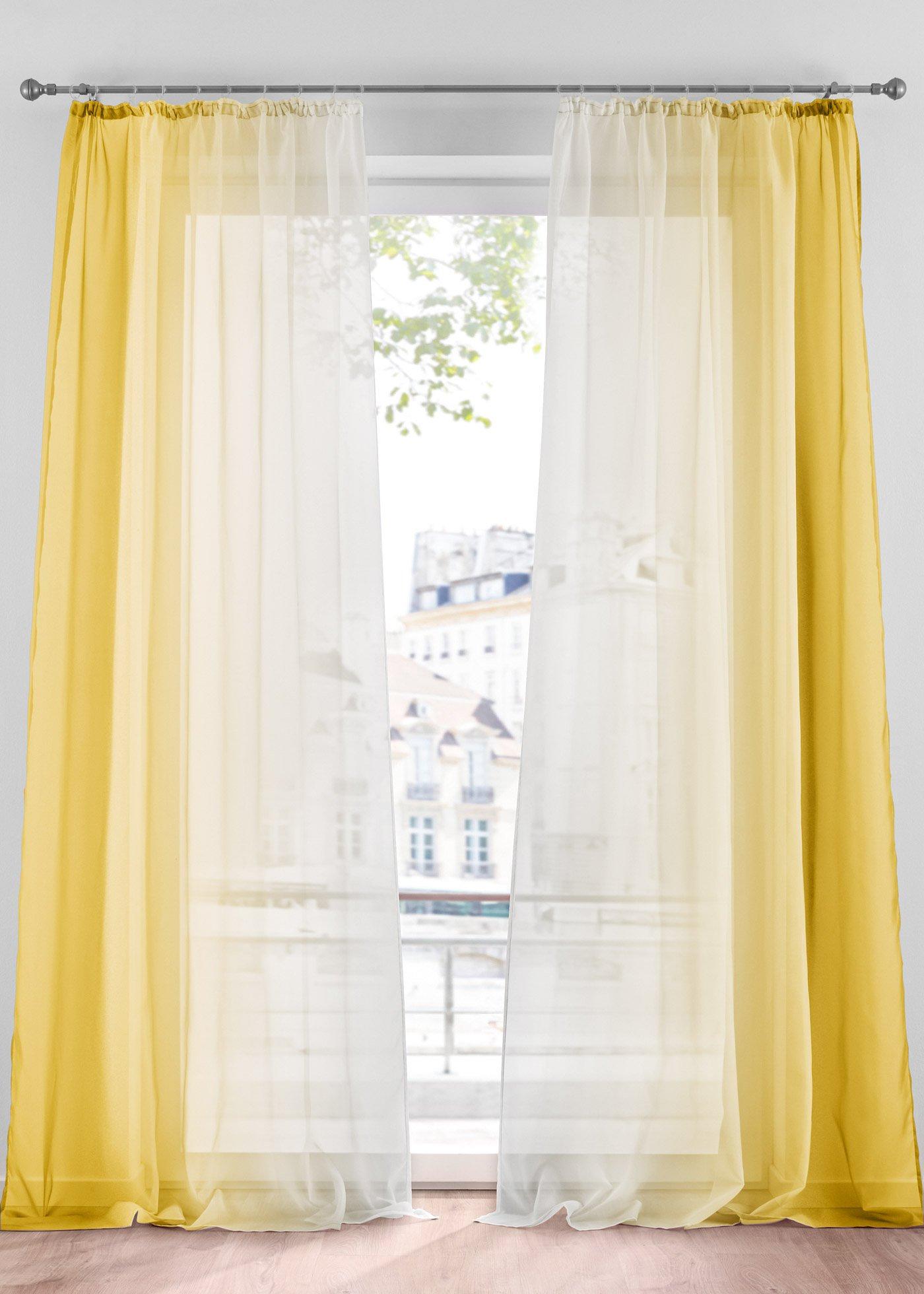 Voilage en dégradé (Ens. 2 pces.)